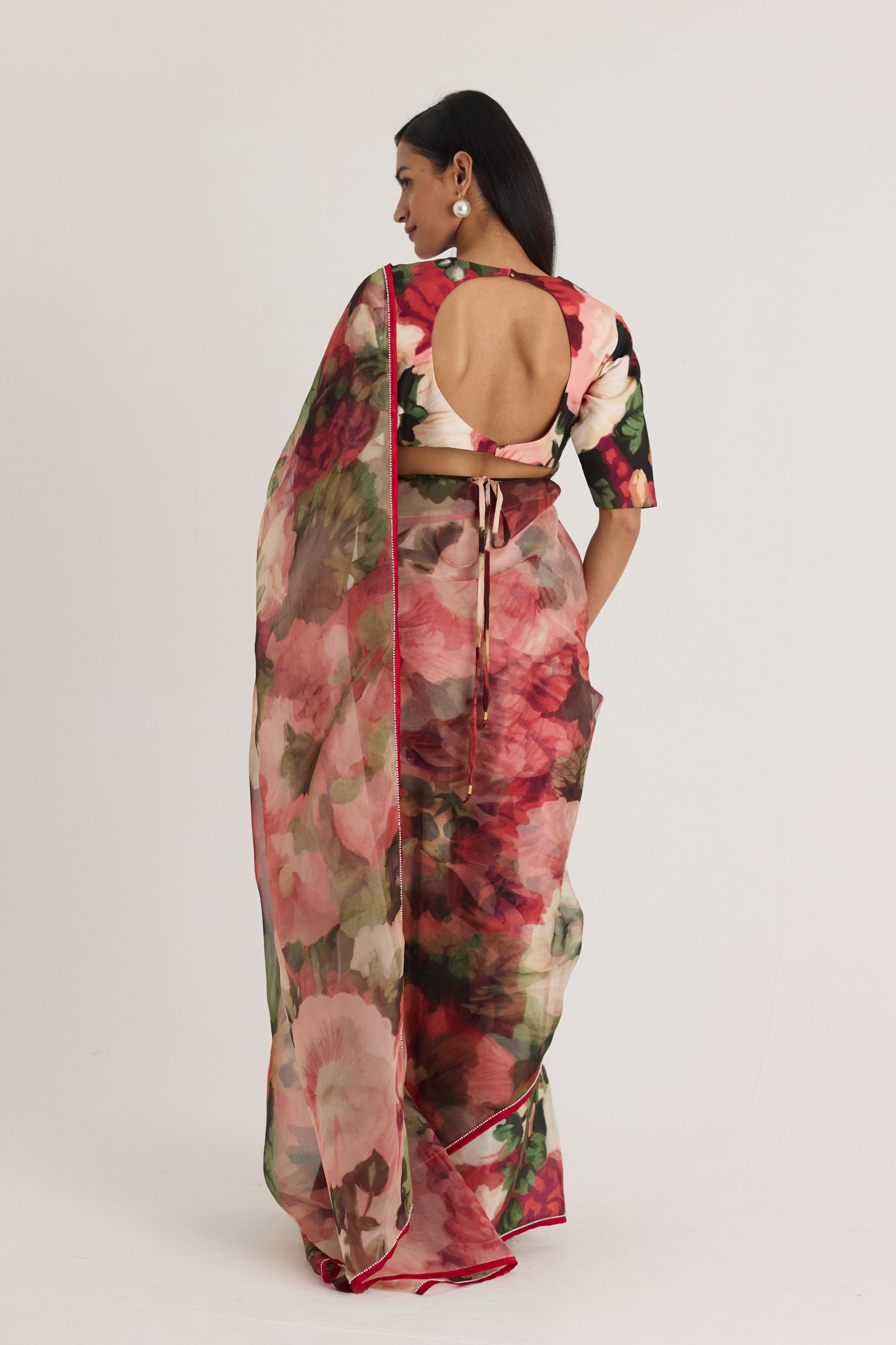 Scarlett  Silk Organza Saree