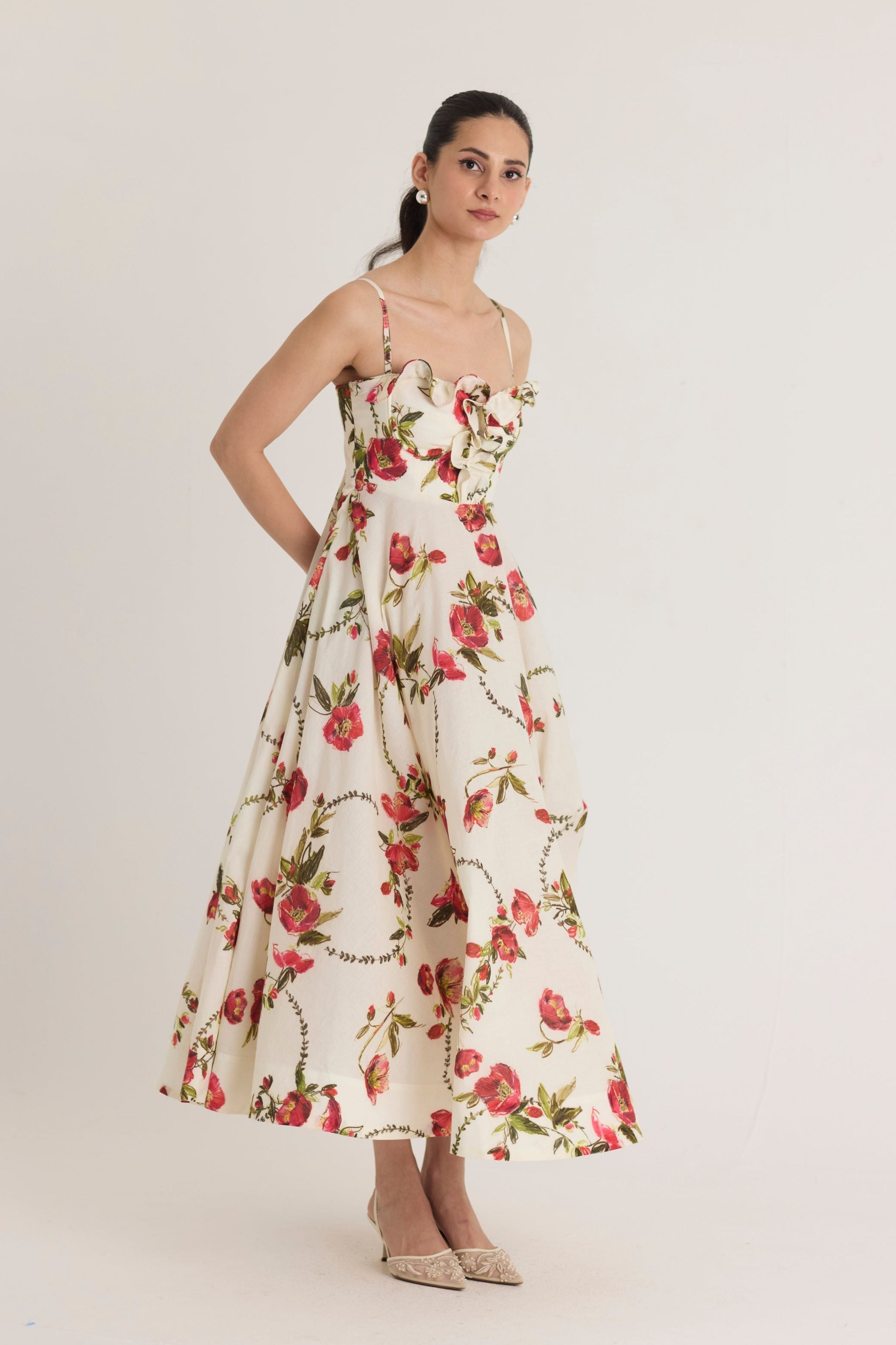 Rosita Cotton Frill Dress