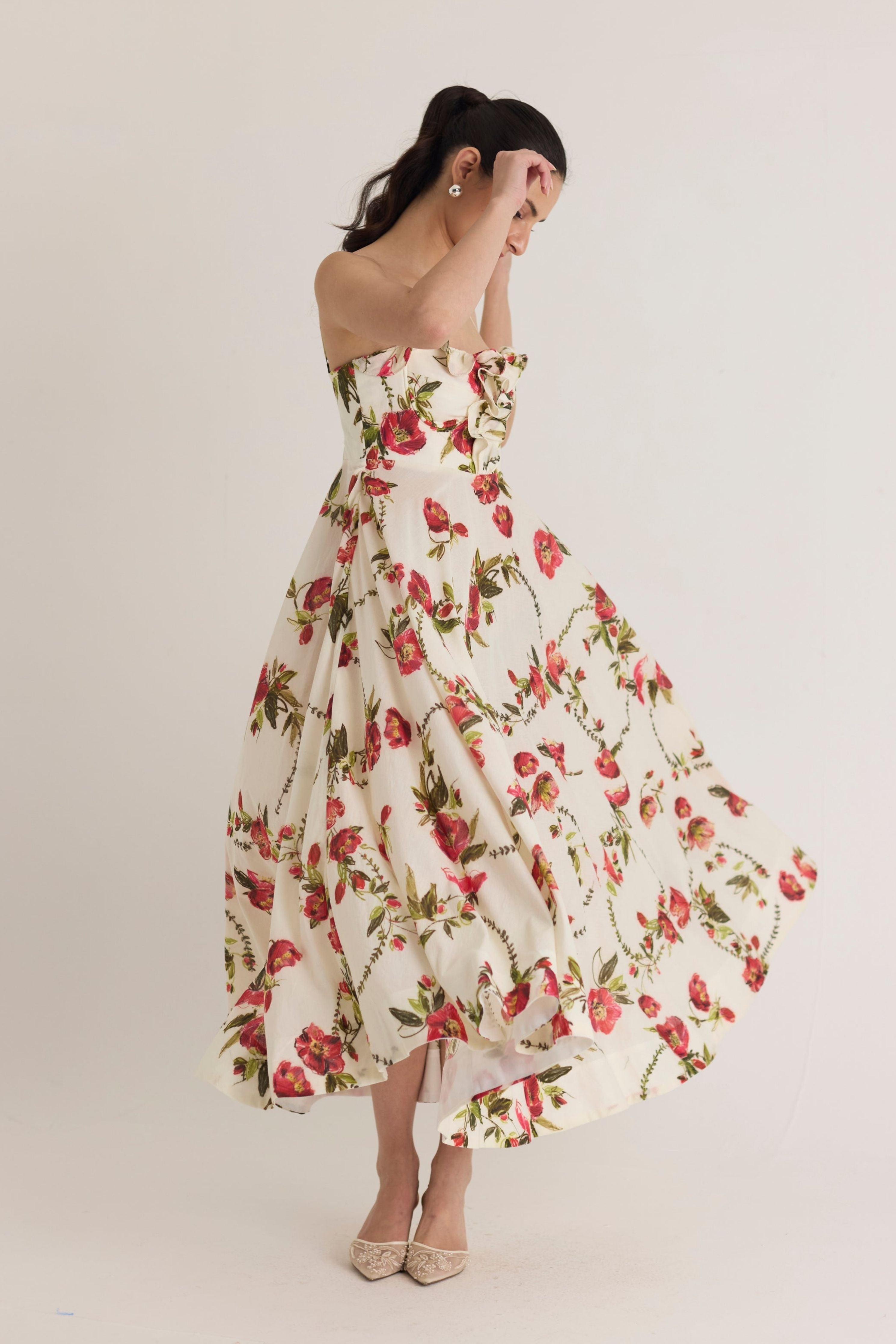 Rosita Cotton Frill Dress