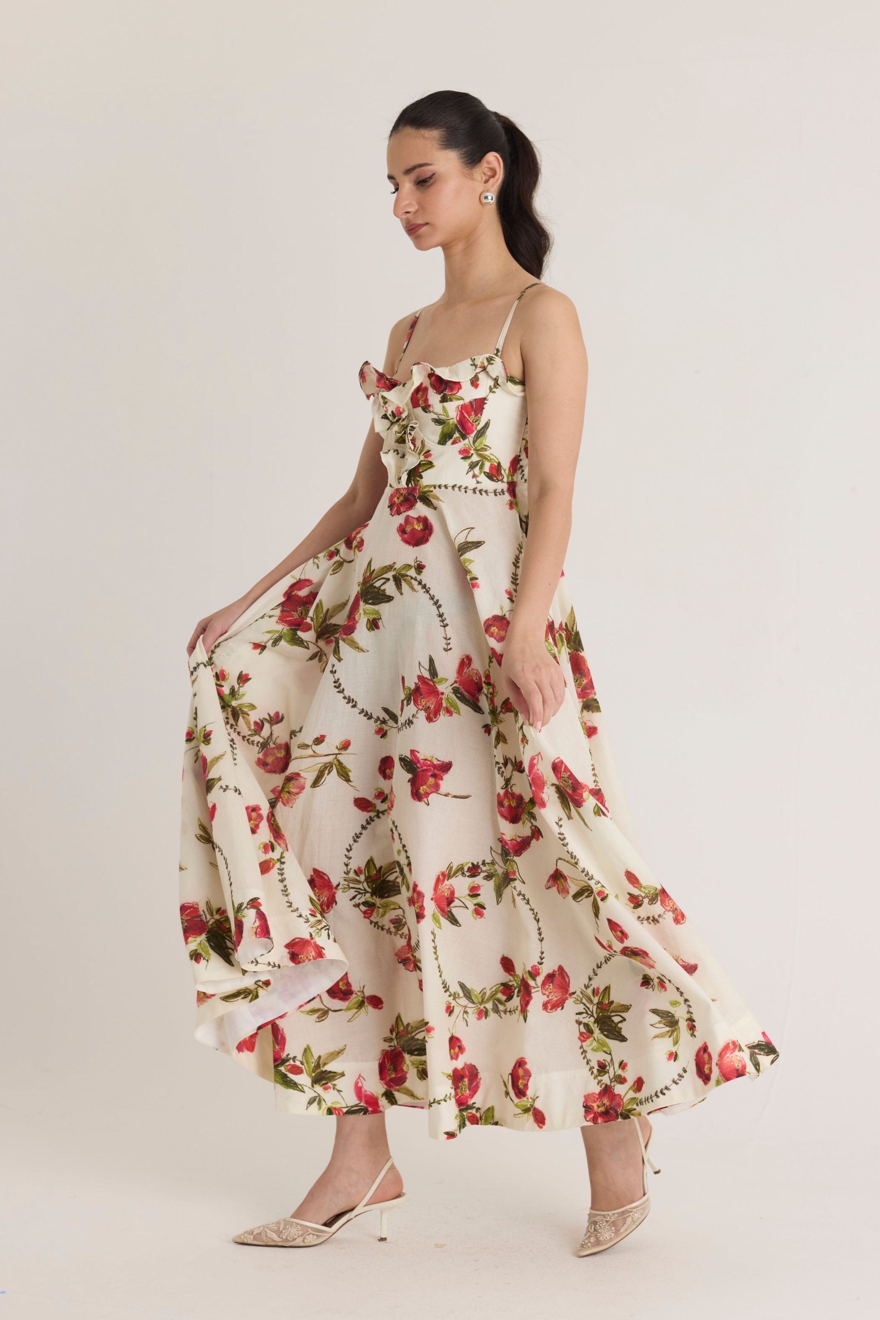 Rosita Cotton Frill Dress
