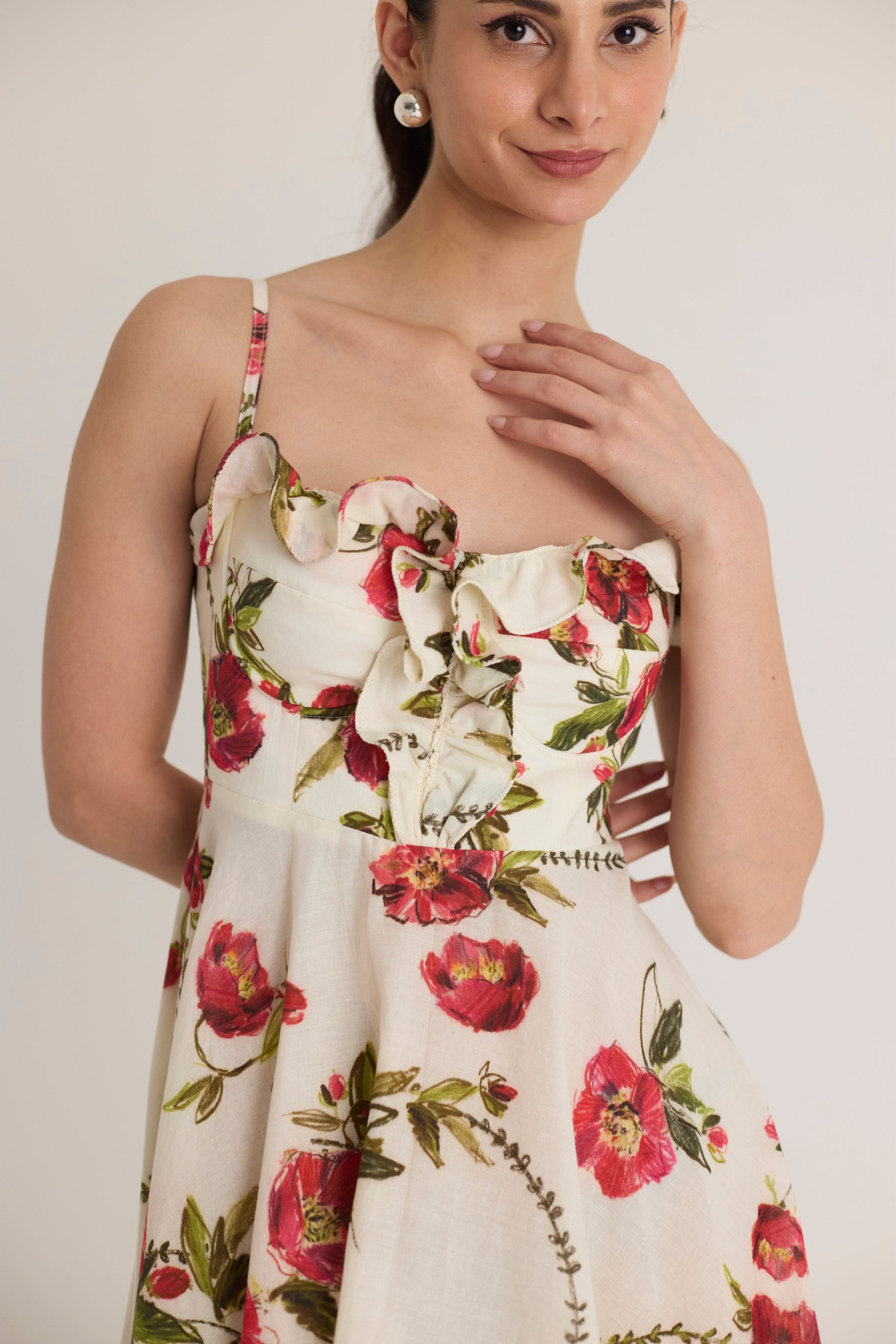 Rosita Cotton Frill Dress