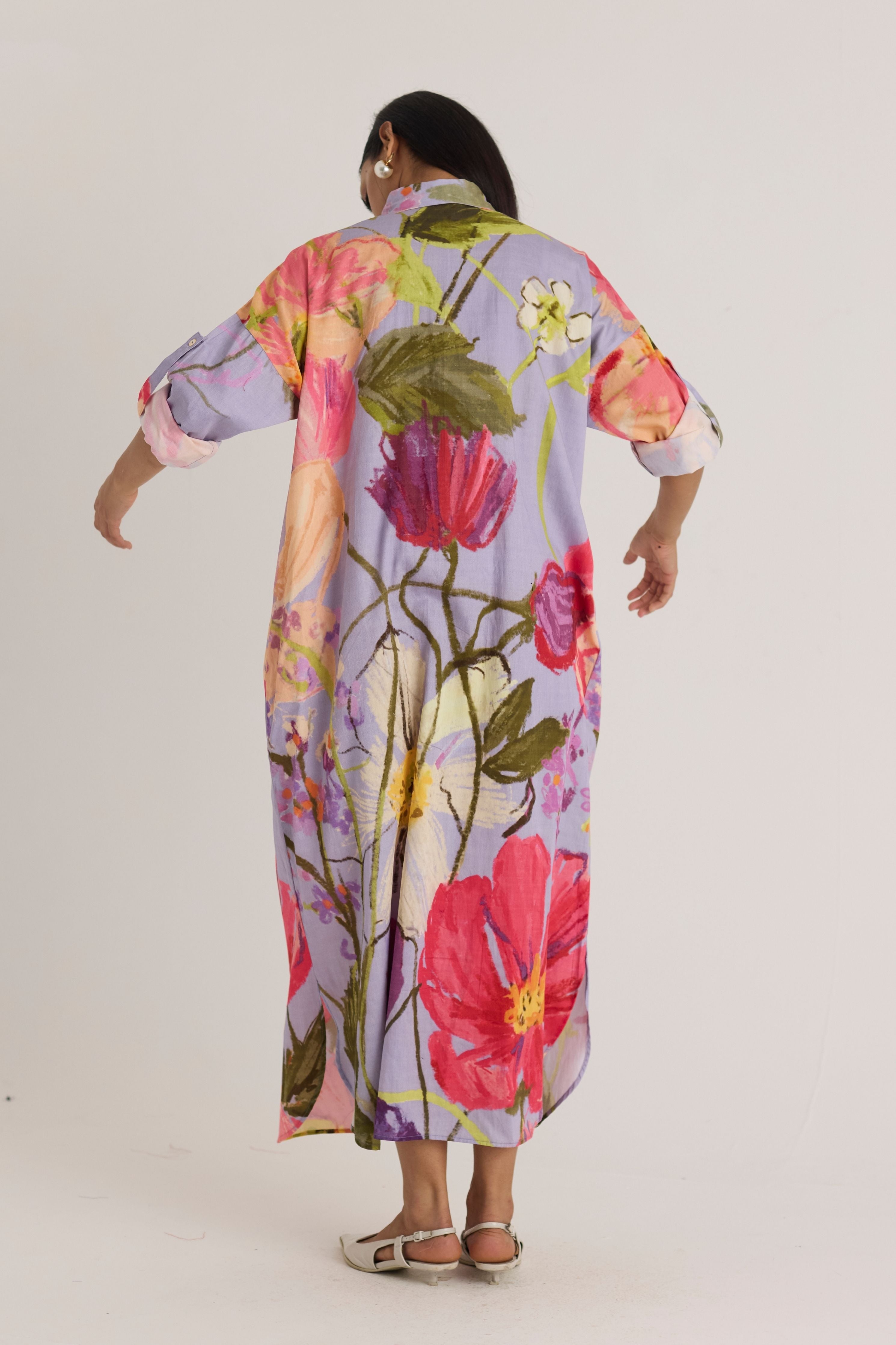 Dolly Purple Shirt Dress
