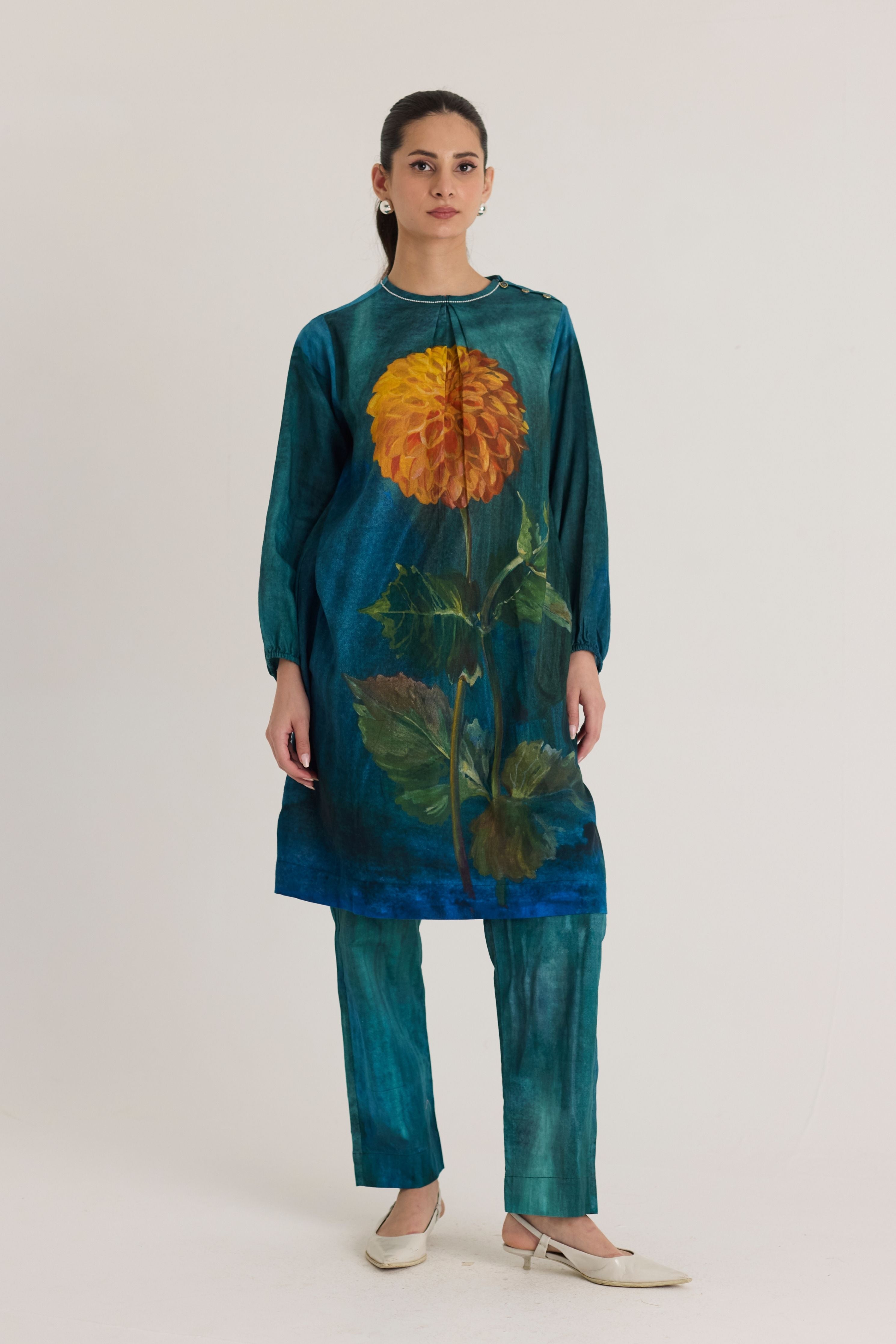 Dilly Dally Twill Kurta Set