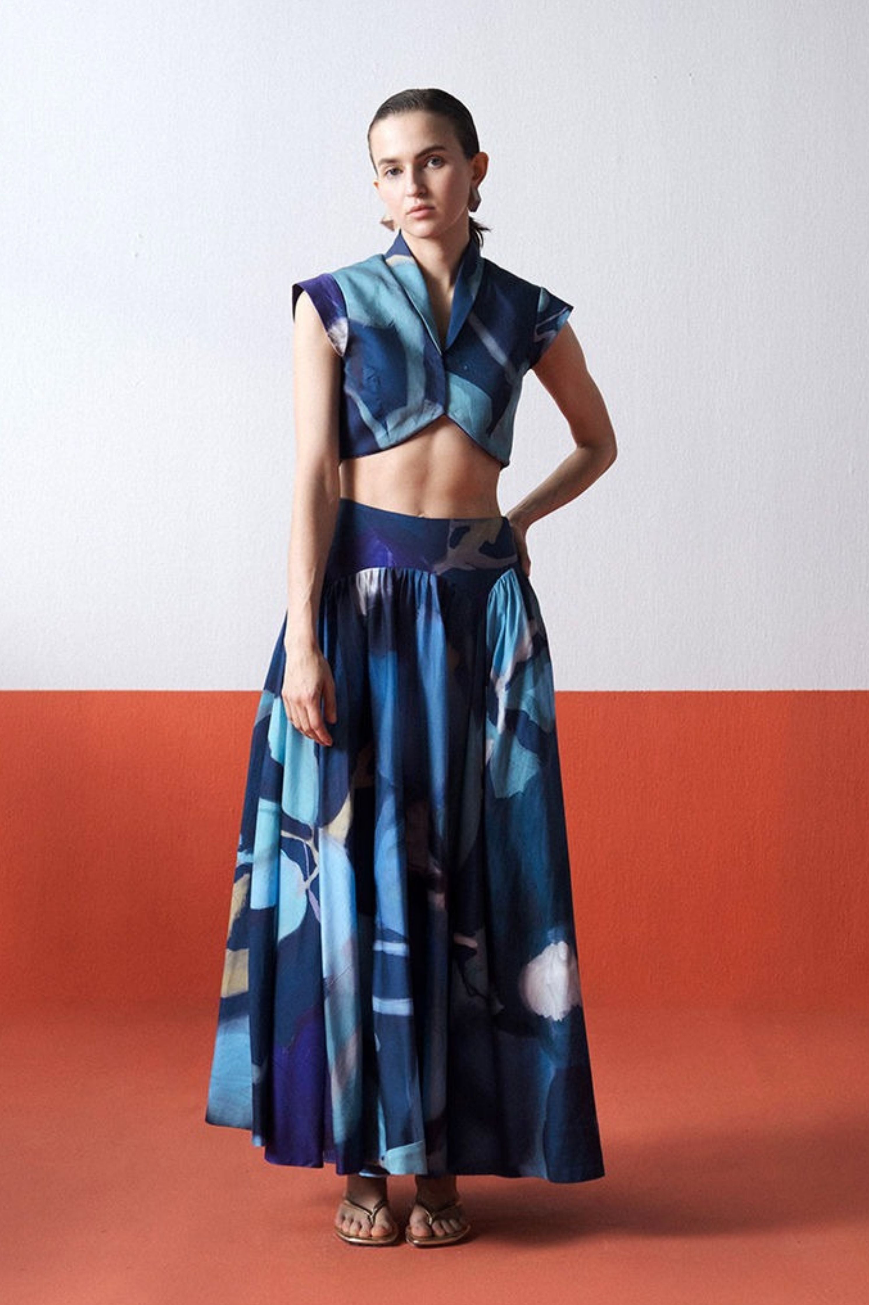 Blue Lagoon Skirt Set