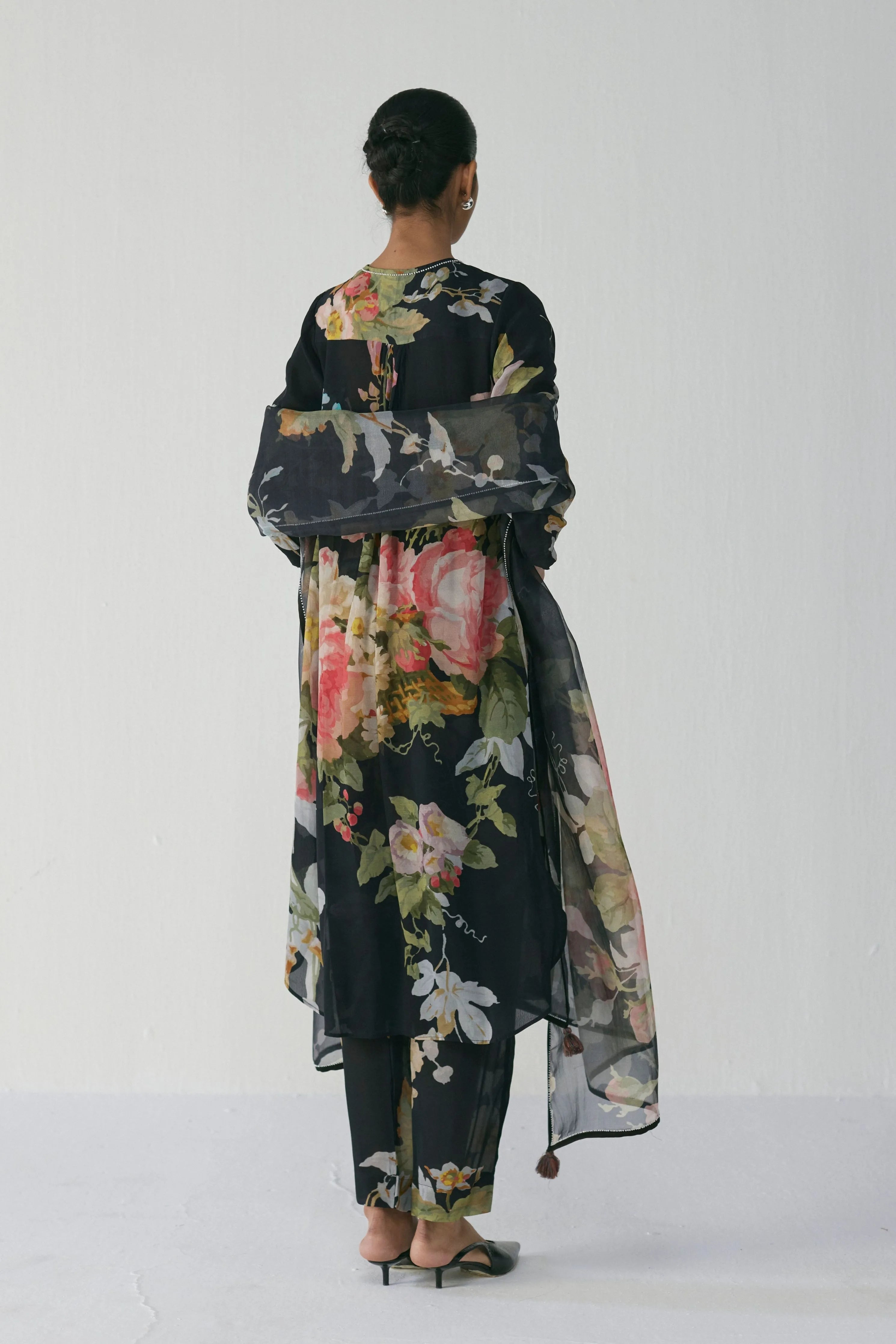 Carmine Long Kurta Set