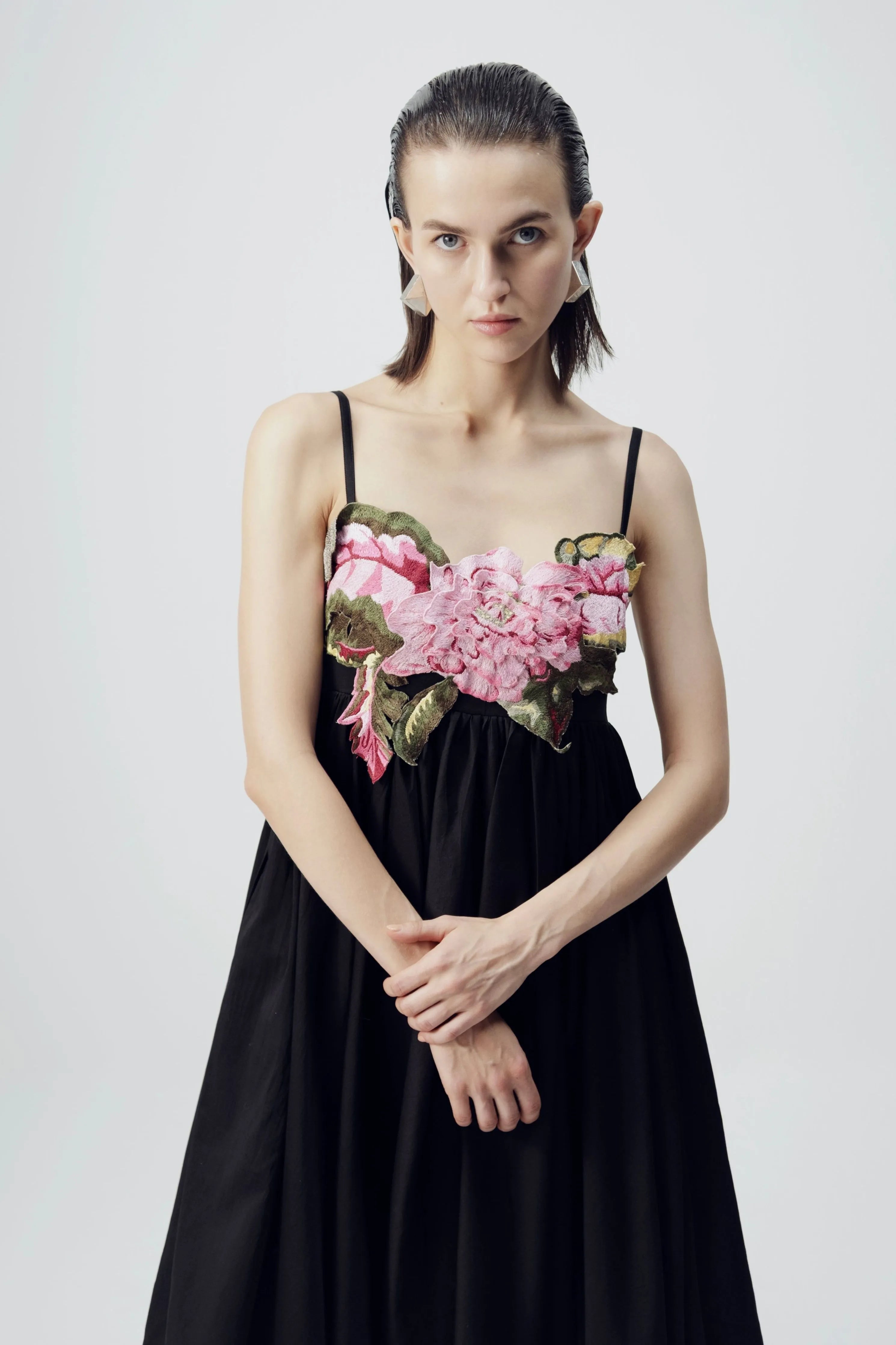 Black Patchwork Dress