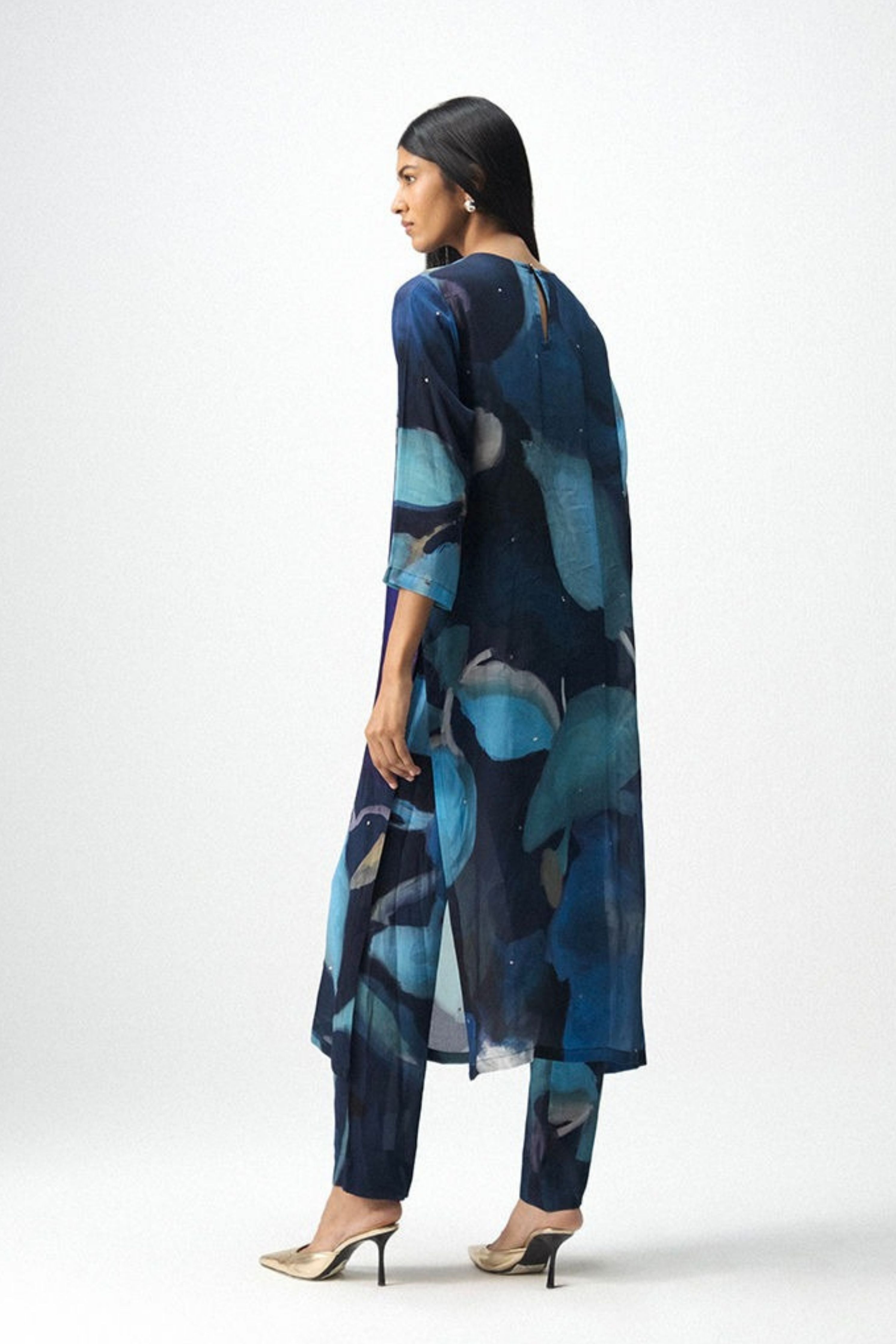 Blue Lagoon Organza Dupatta