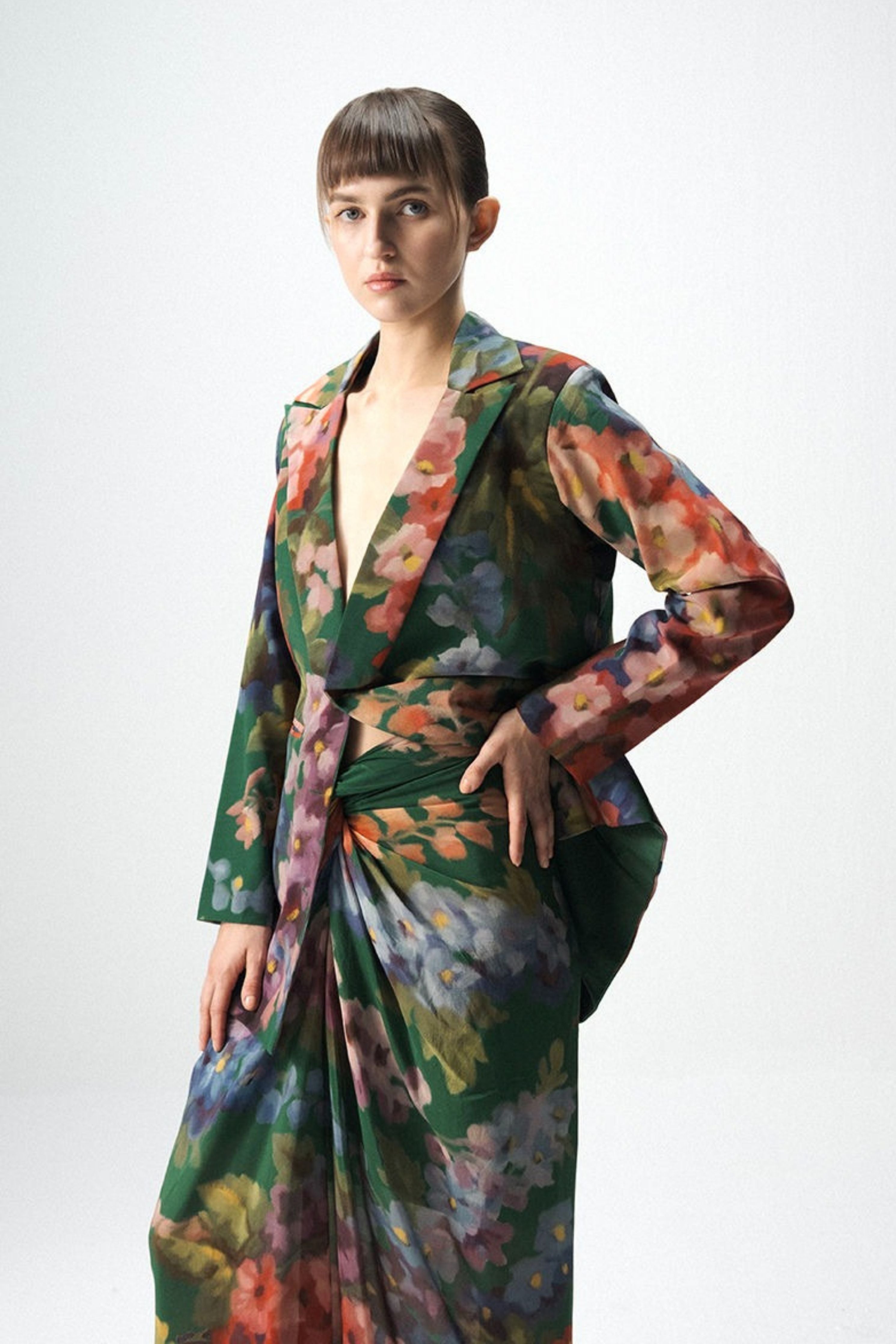 Thea Blazer & Skirt Set