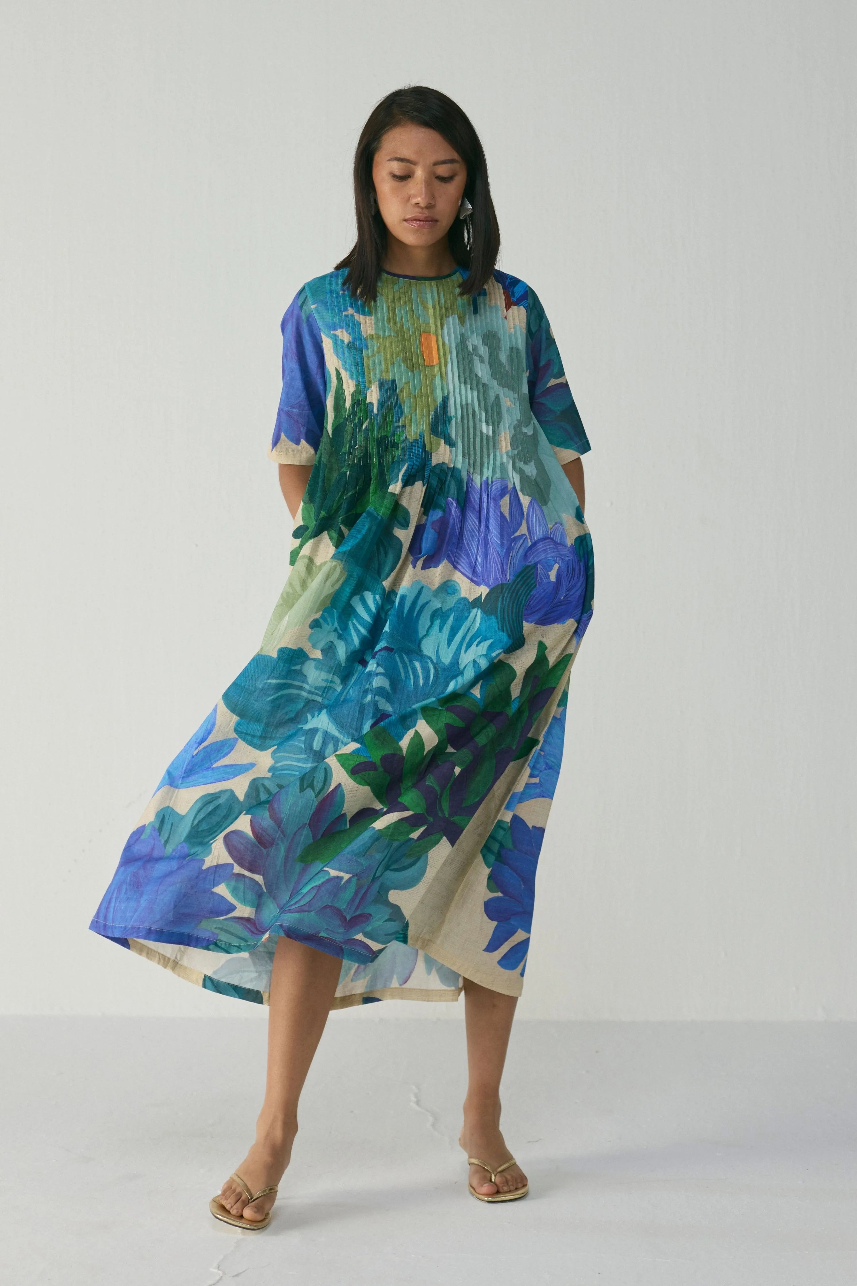 Garden Party Pintucks Dress