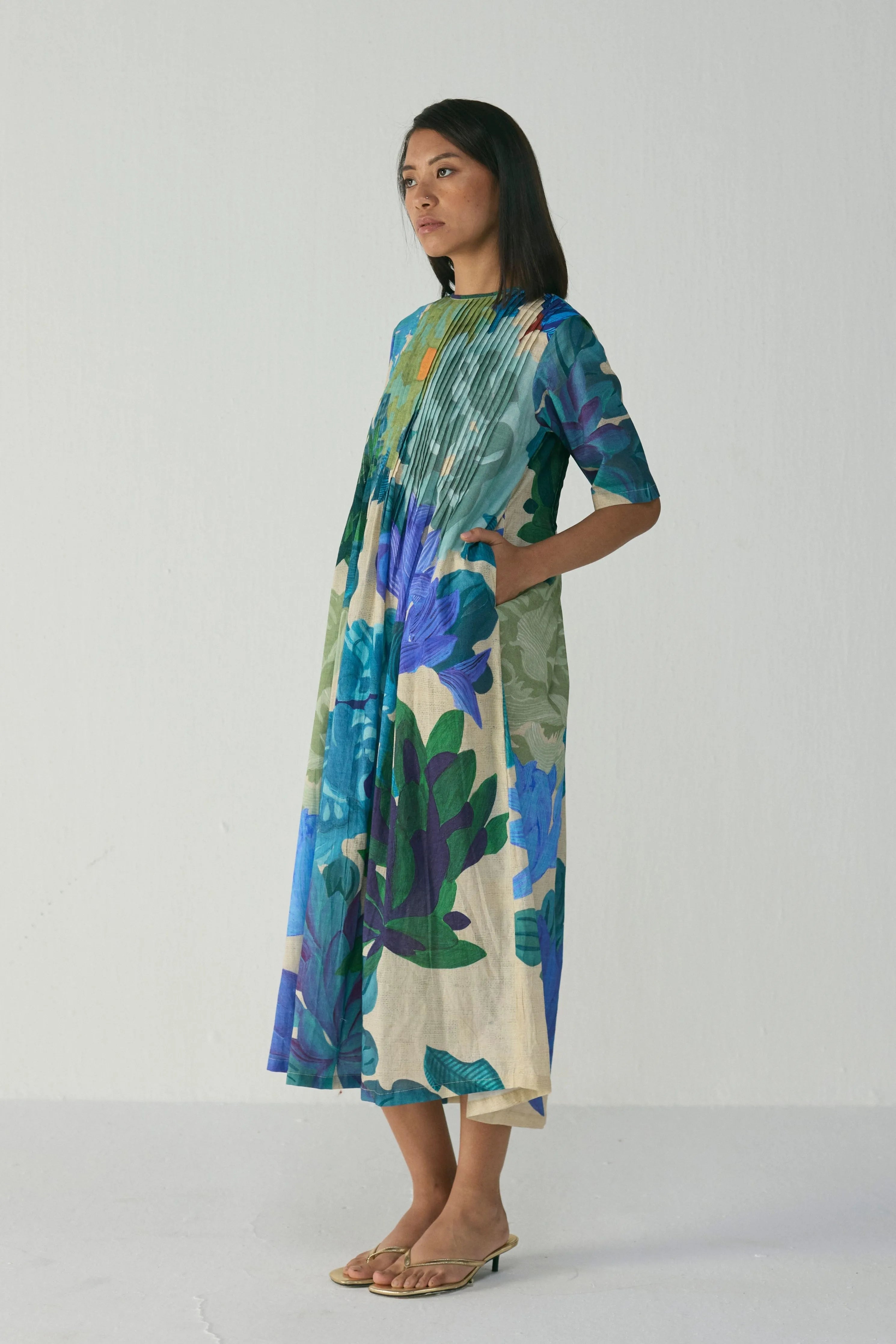 Garden Party Pintucks Dress