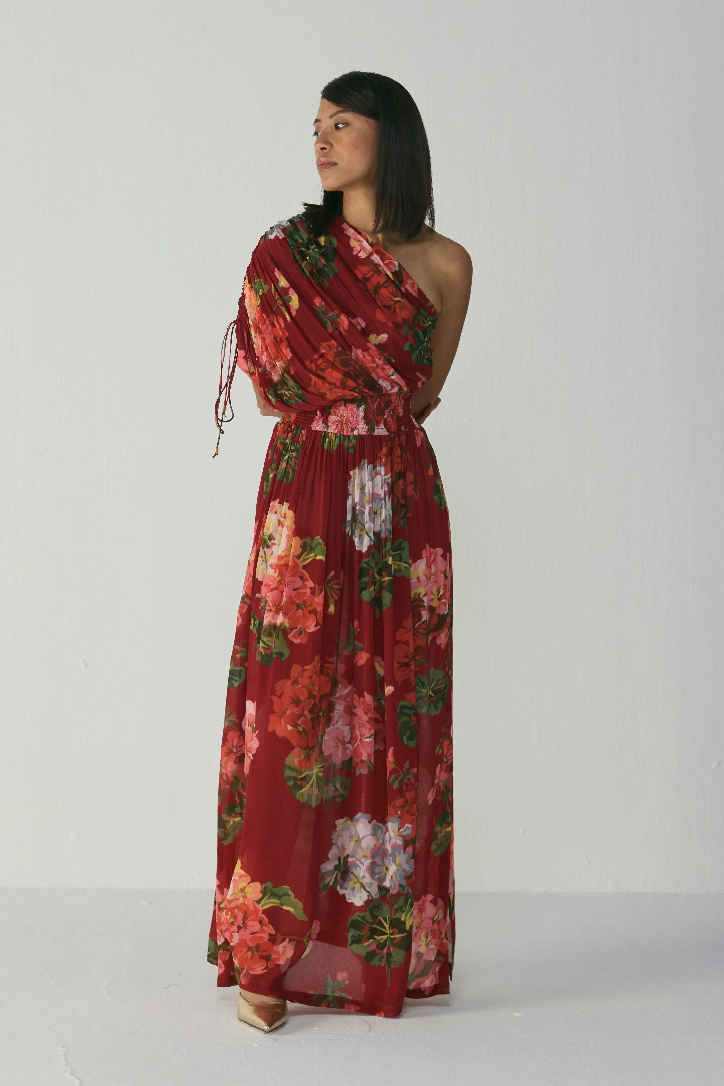 Jingle One Shoulder Dress