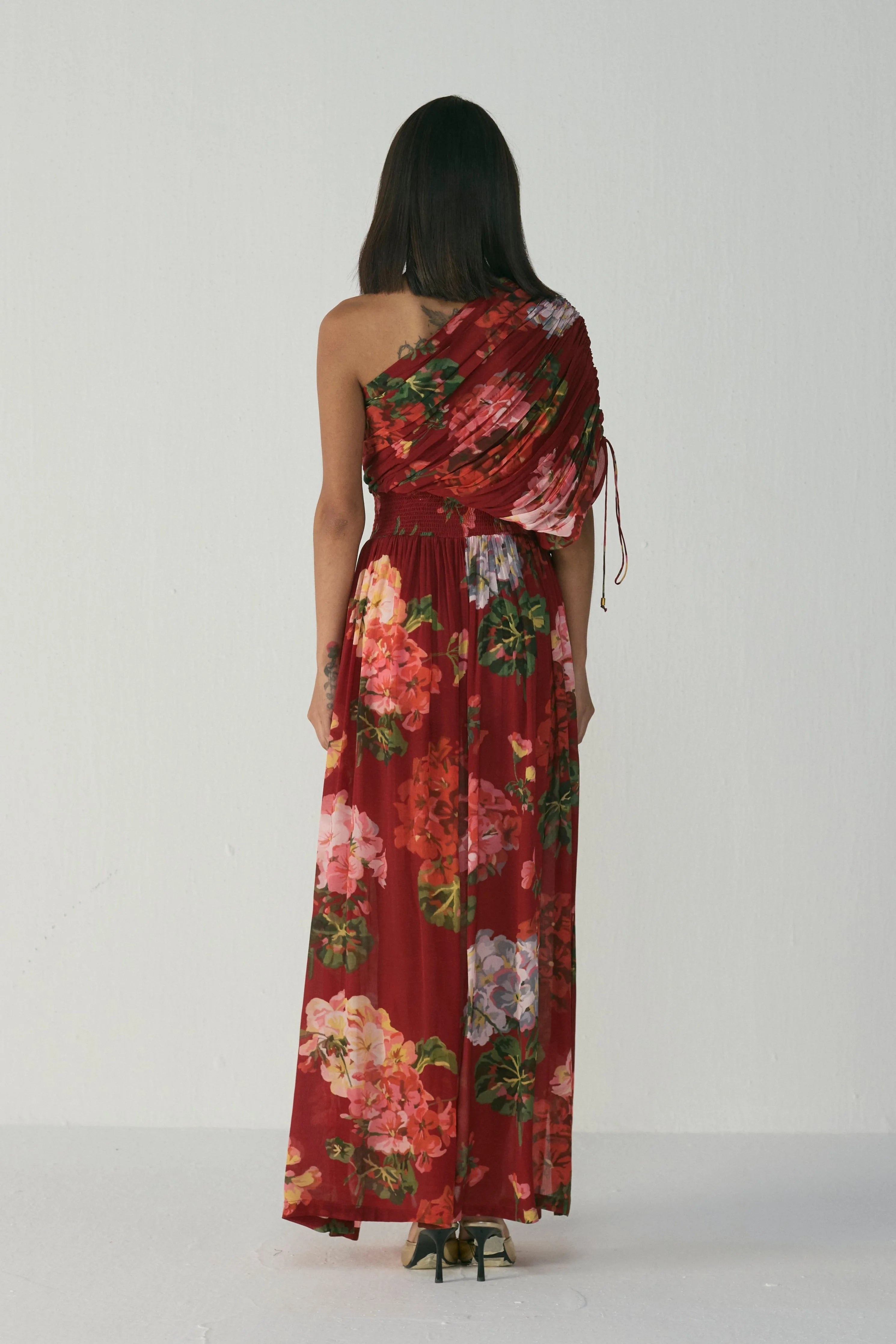 Jingle One Shoulder Dress