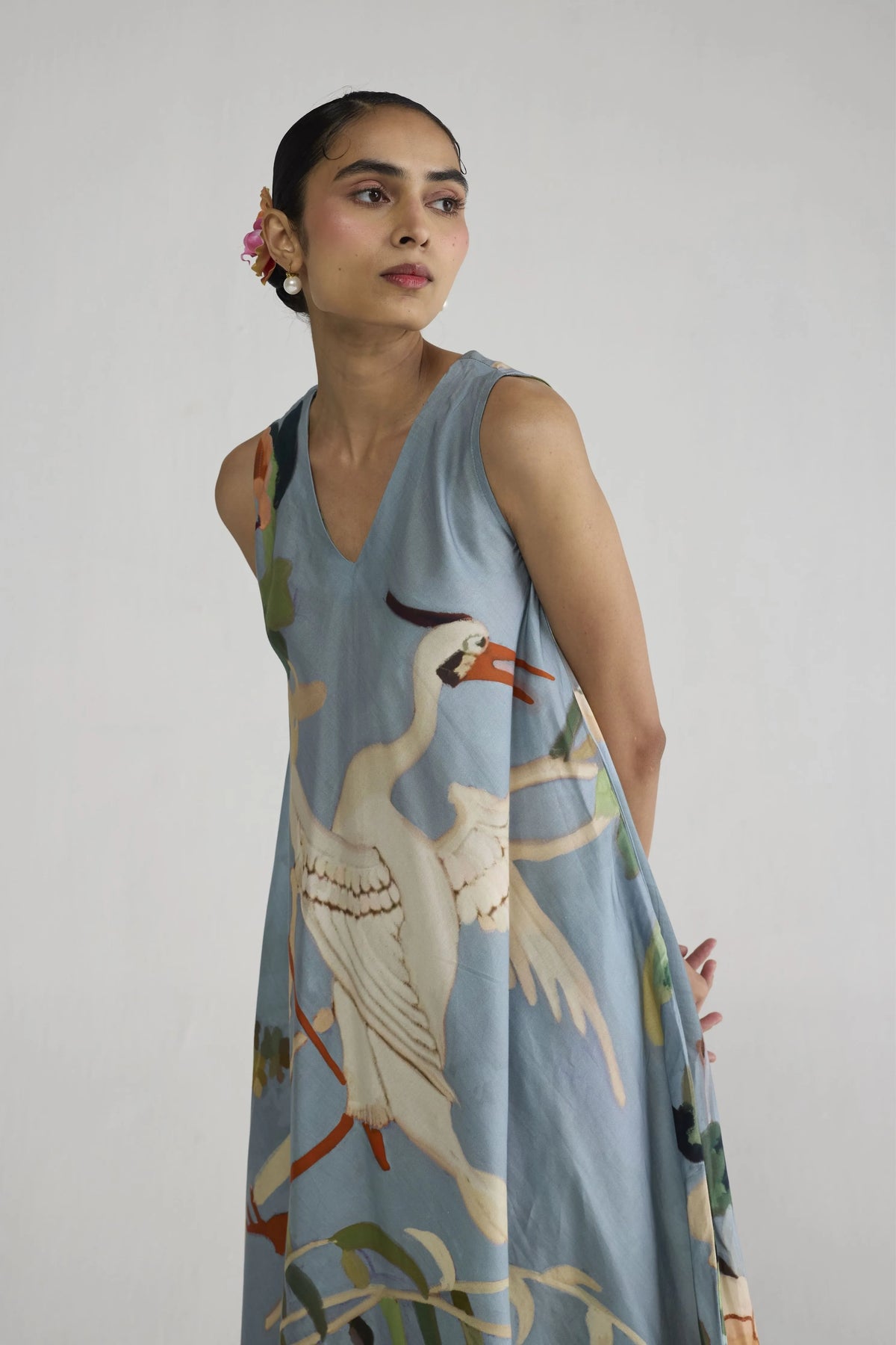 Asagao V - Neck Dress