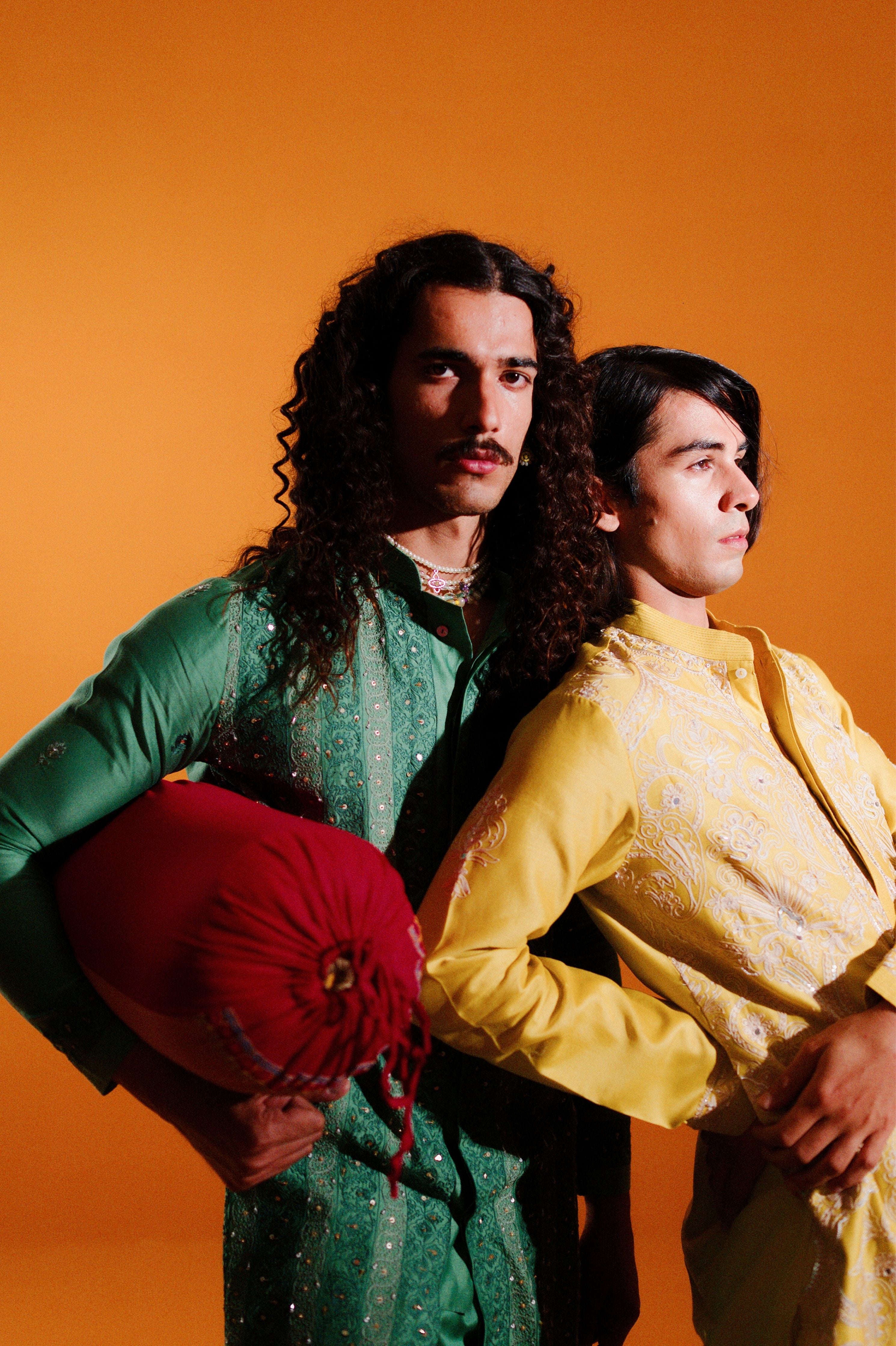 Yellow Passion Paisley Kurta Set