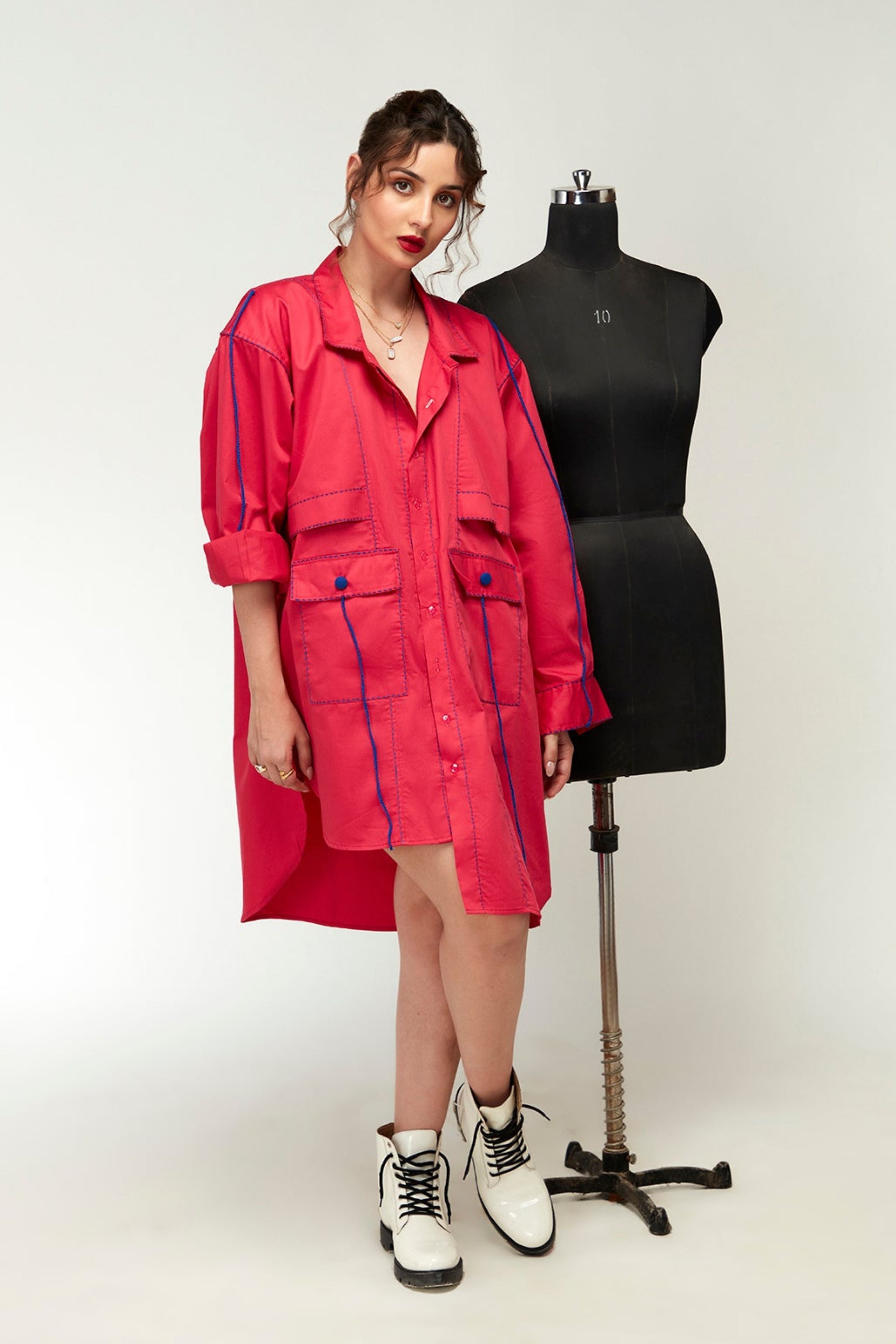 BERRYLUSH SHIRT DRESS
