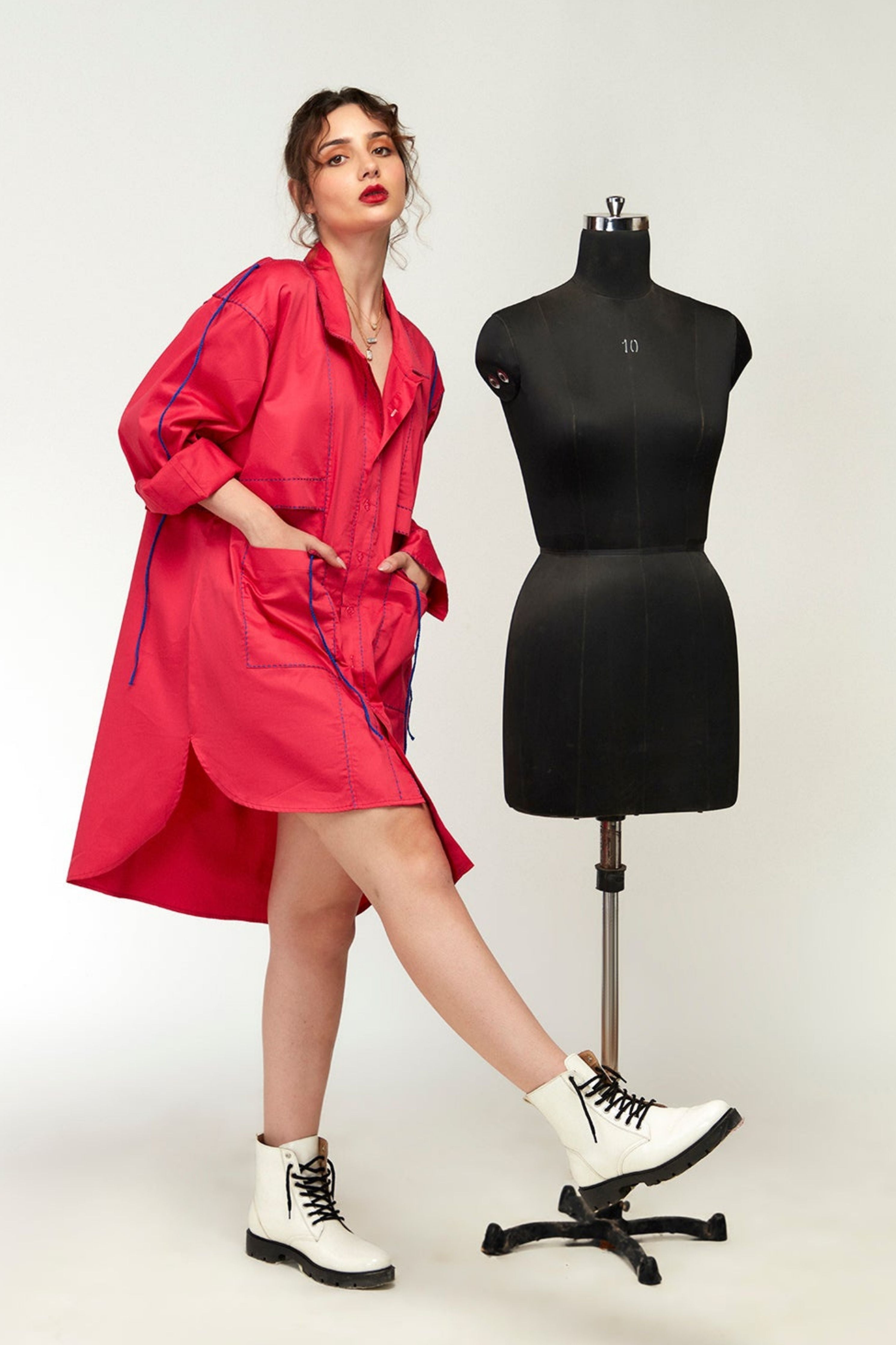 BERRYLUSH SHIRT DRESS