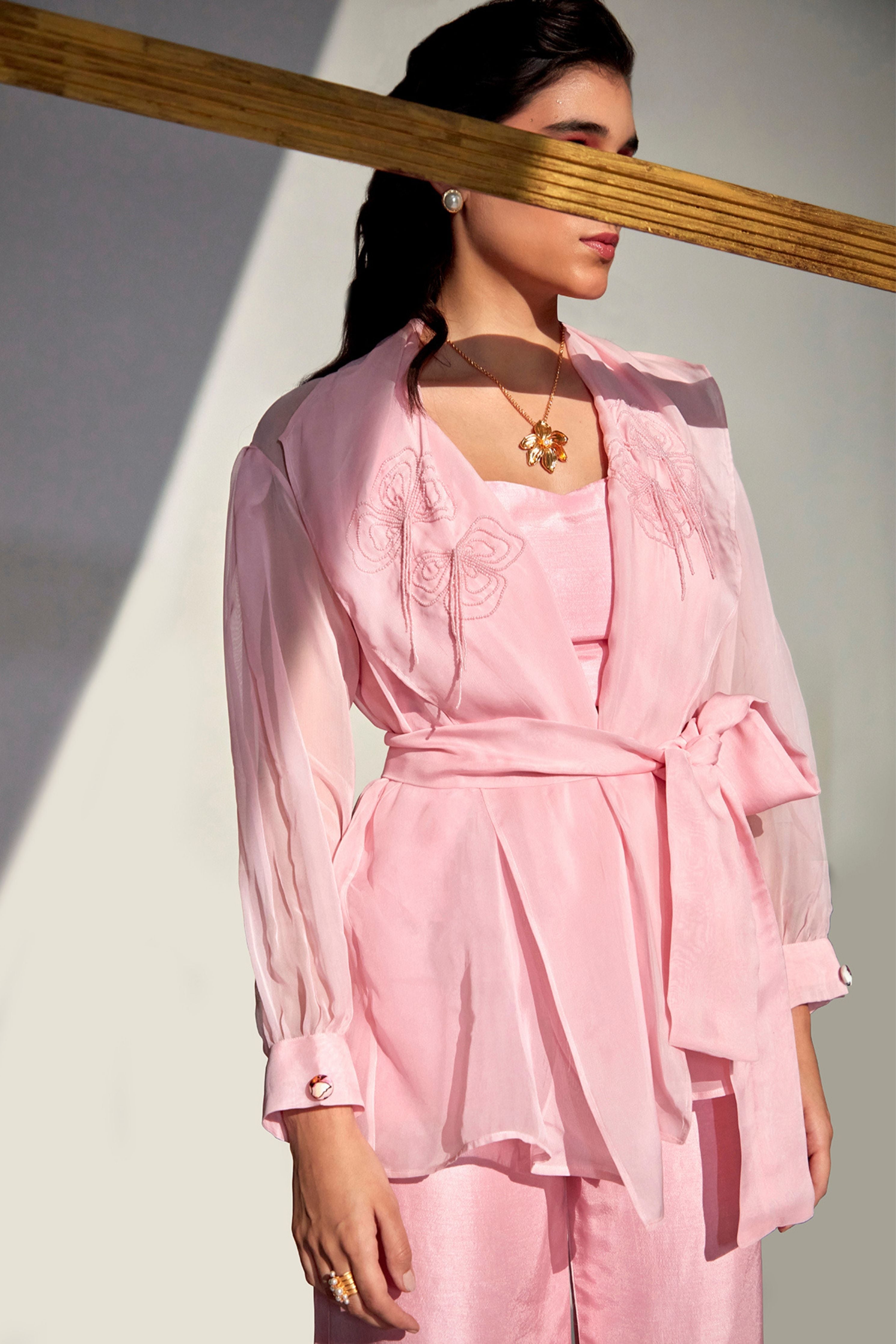 MIRAGE ORGANZA BLAZER SET
