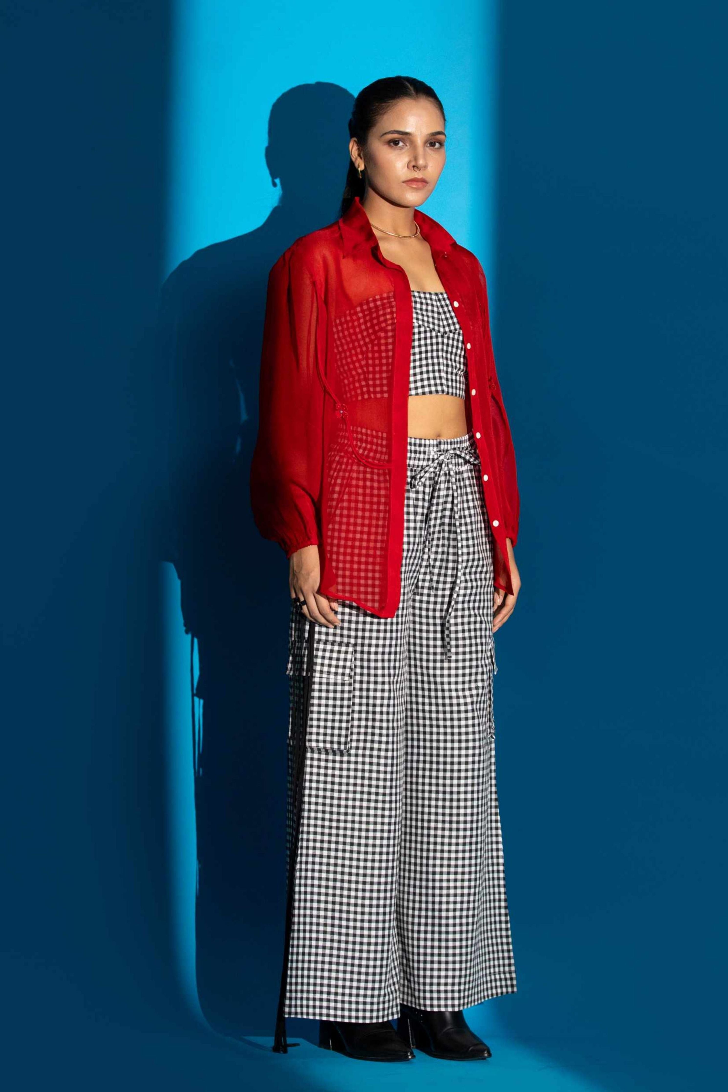 Red Zinnia Shirt