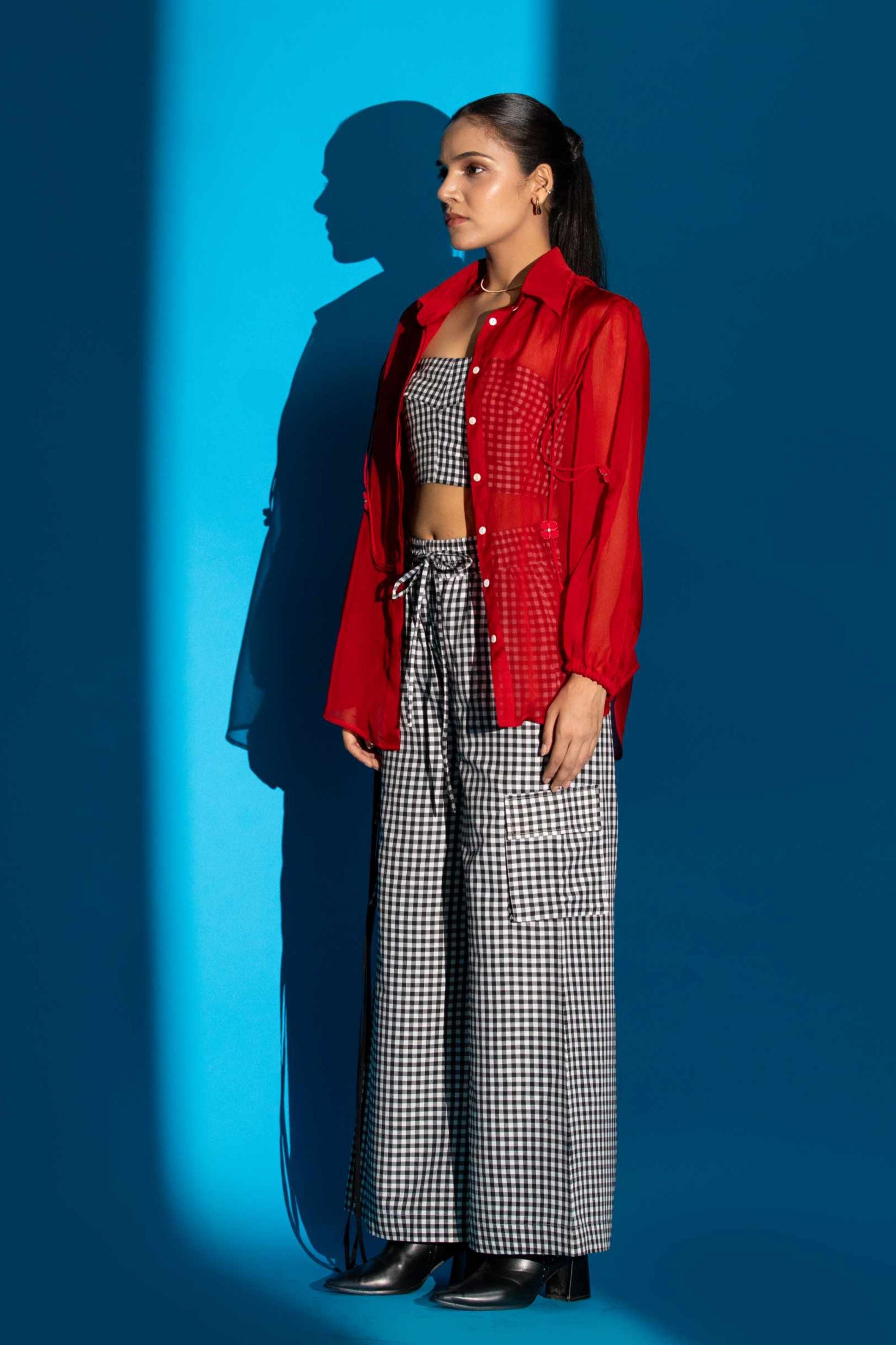 Red Zinnia Shirt