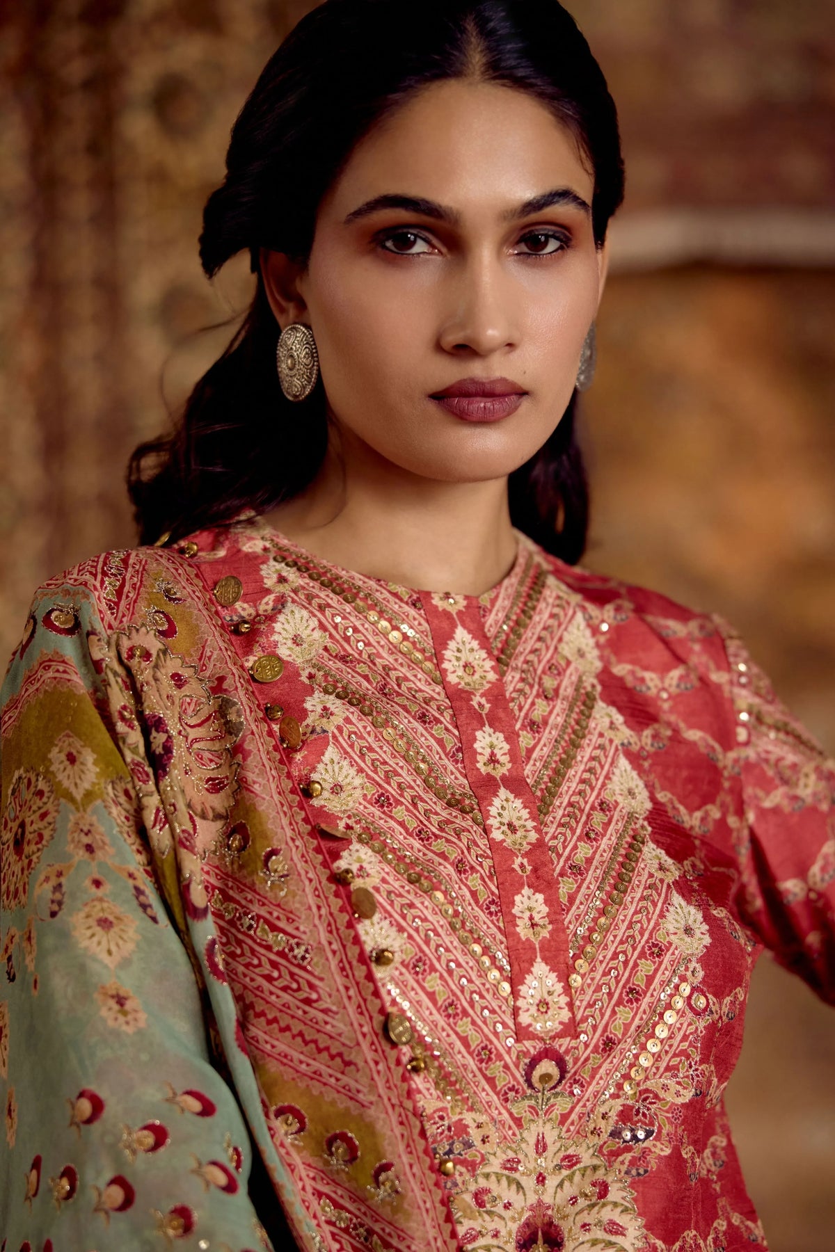 Peach Garara Set