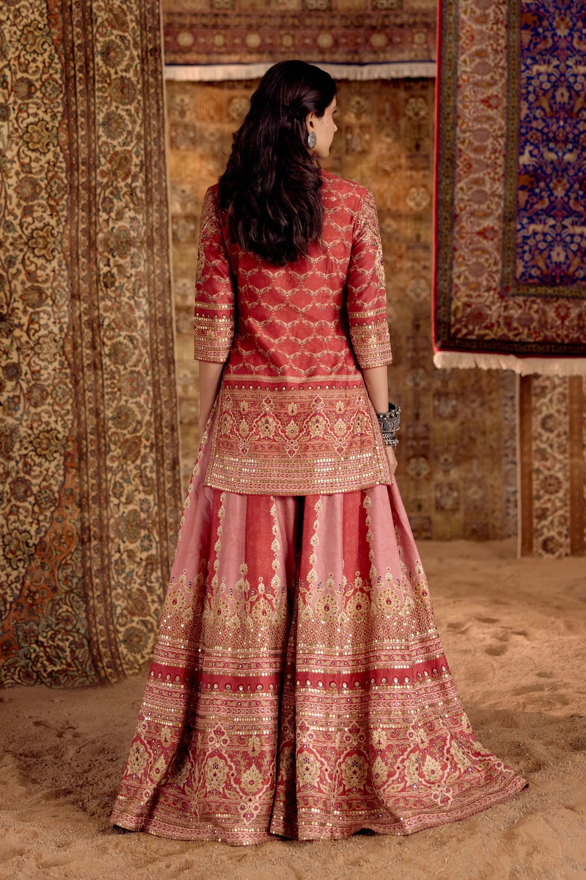 Peach Garara Set