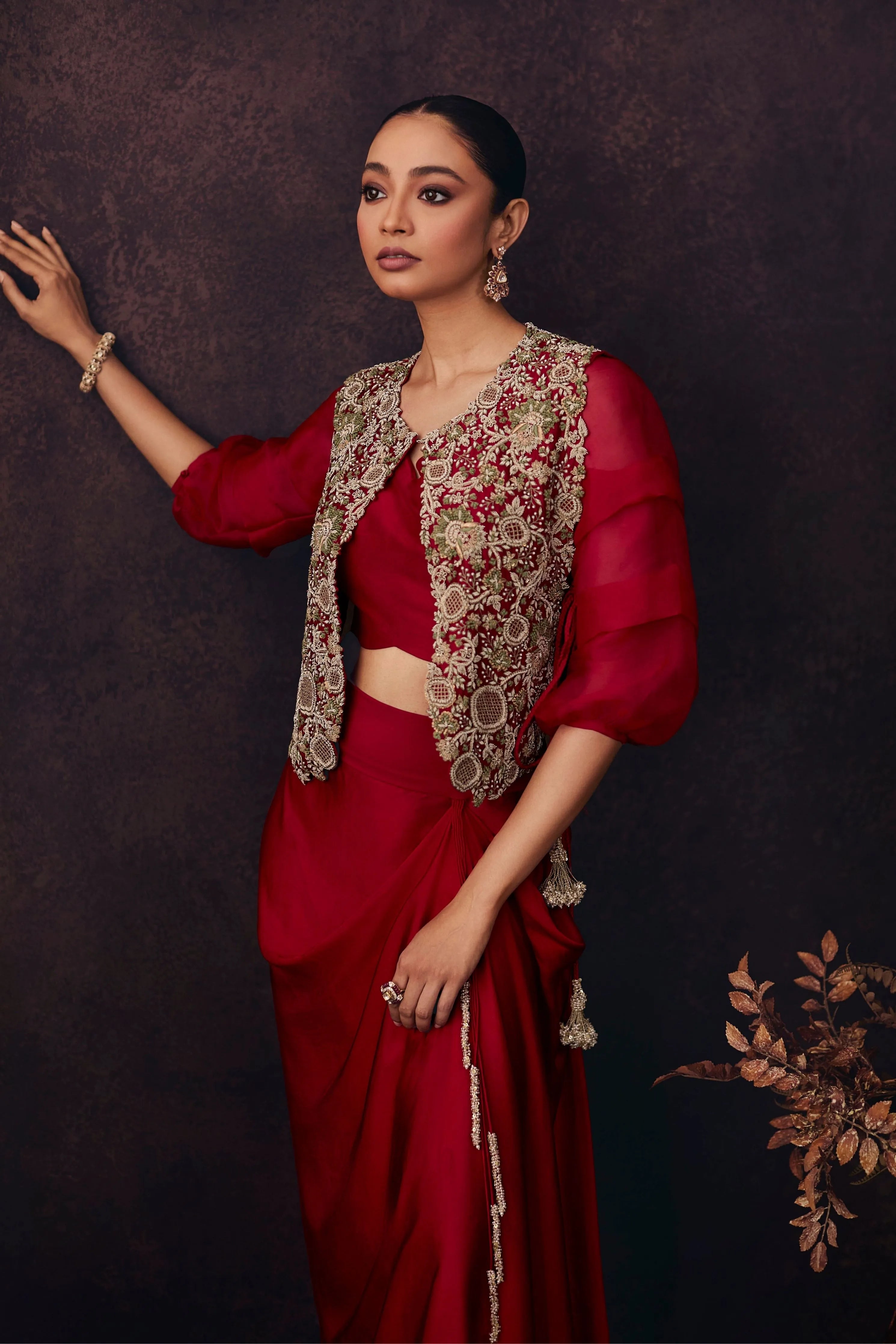 Up Moti Jacket Set