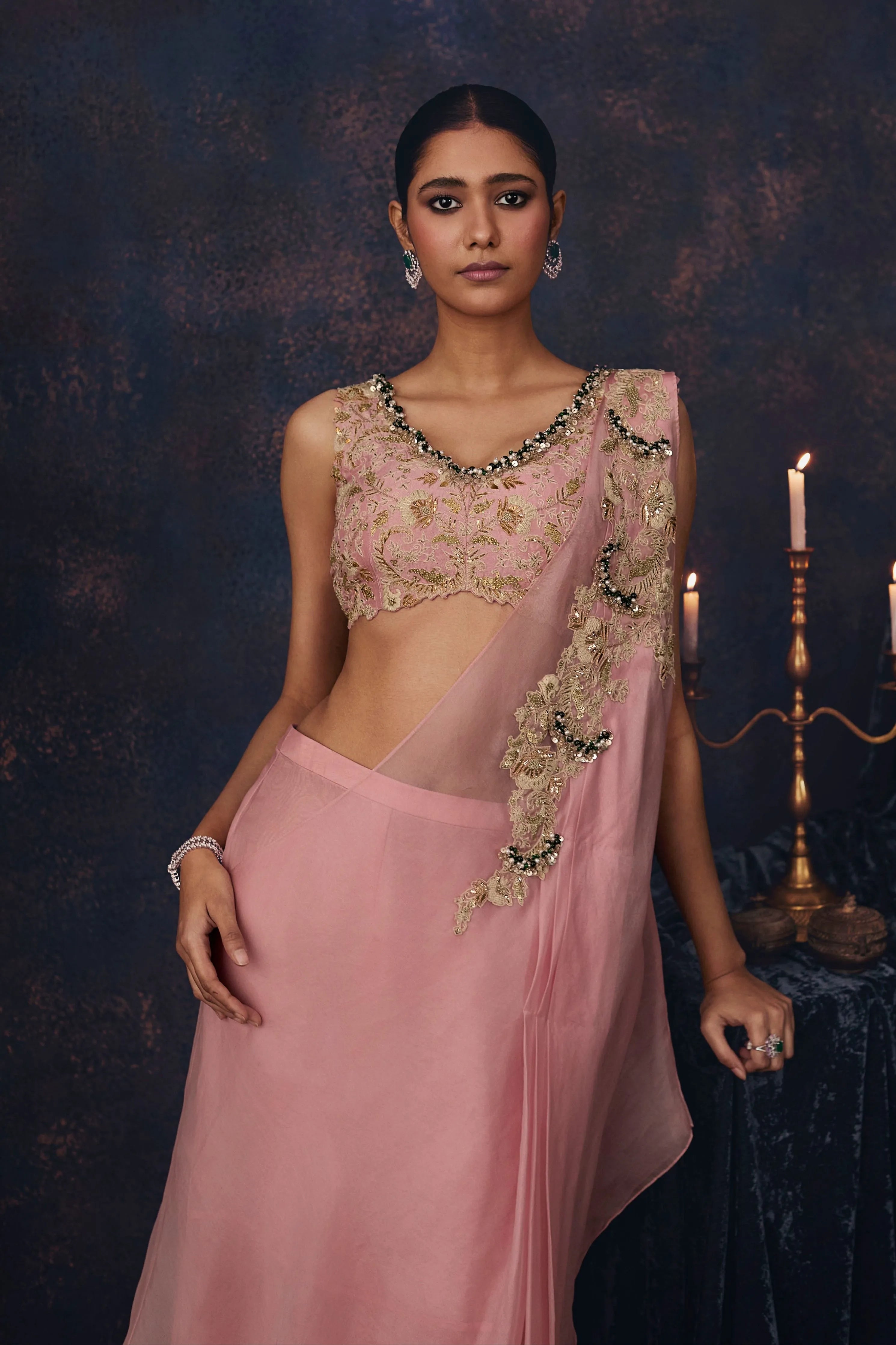 Up Mukesh Drape Set