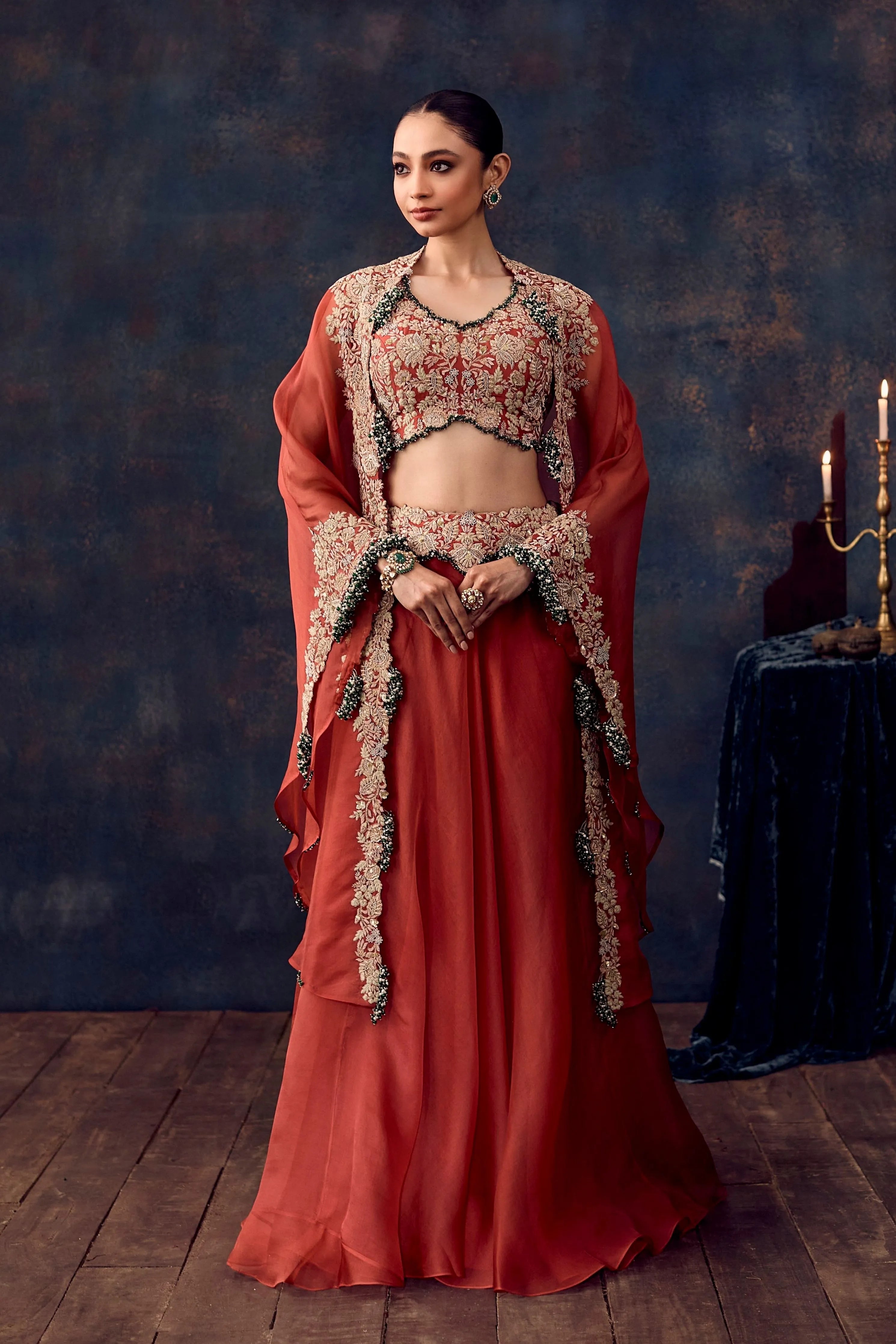 As Maal Resham Skirt Set
