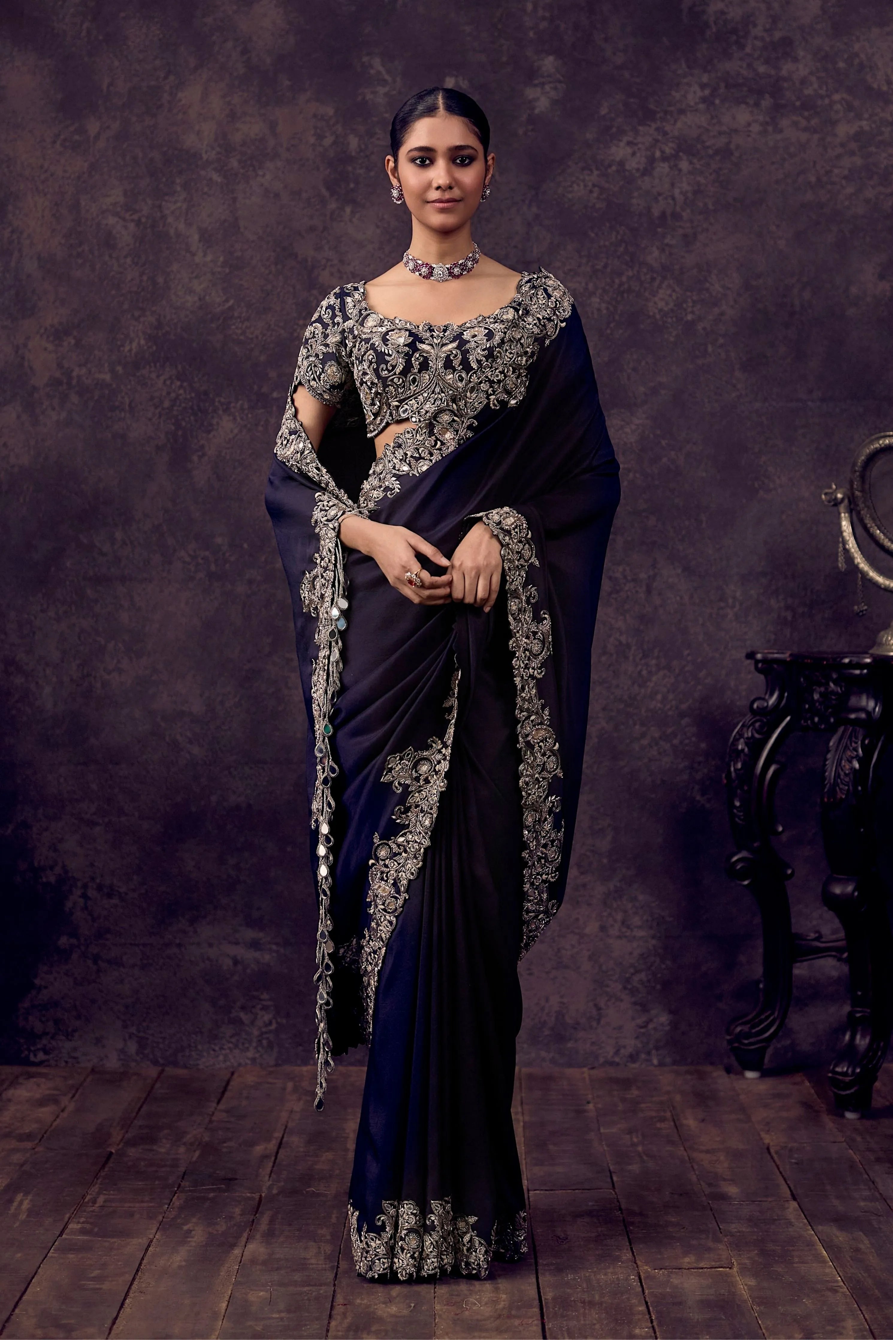 Sn Mirror Saree Set