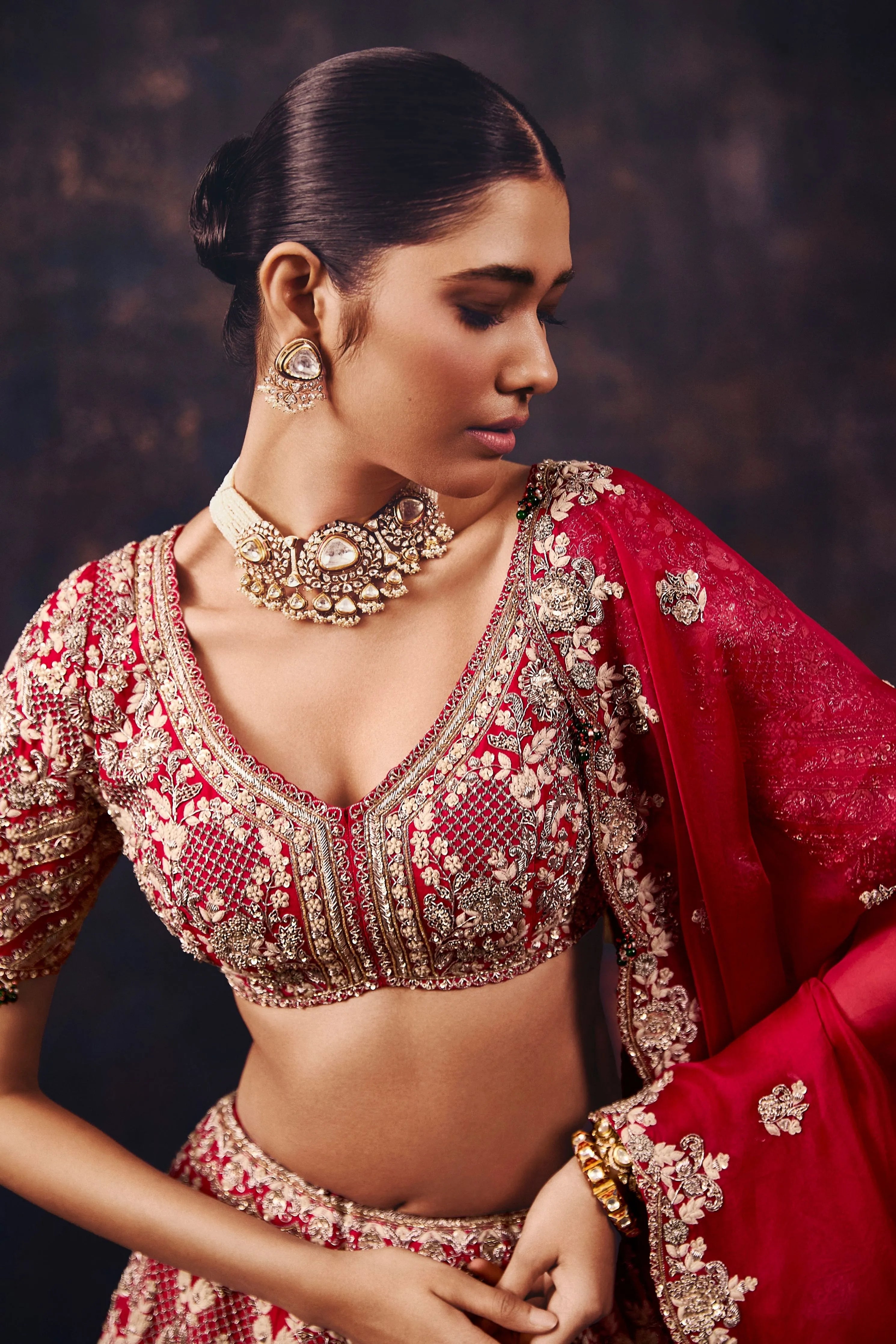Sn Mirror Lehenga Set