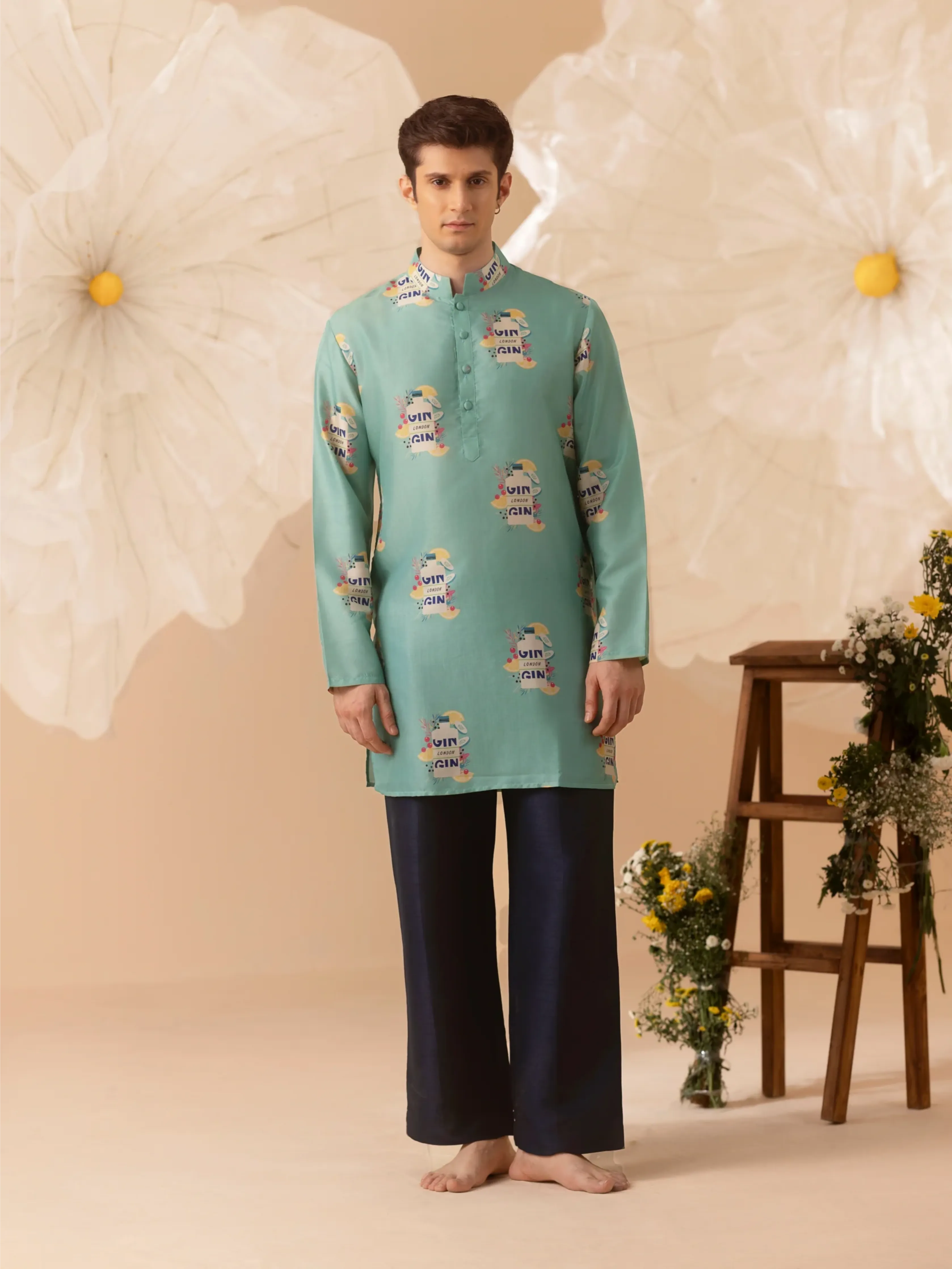 Happy Pour Silk Kurta