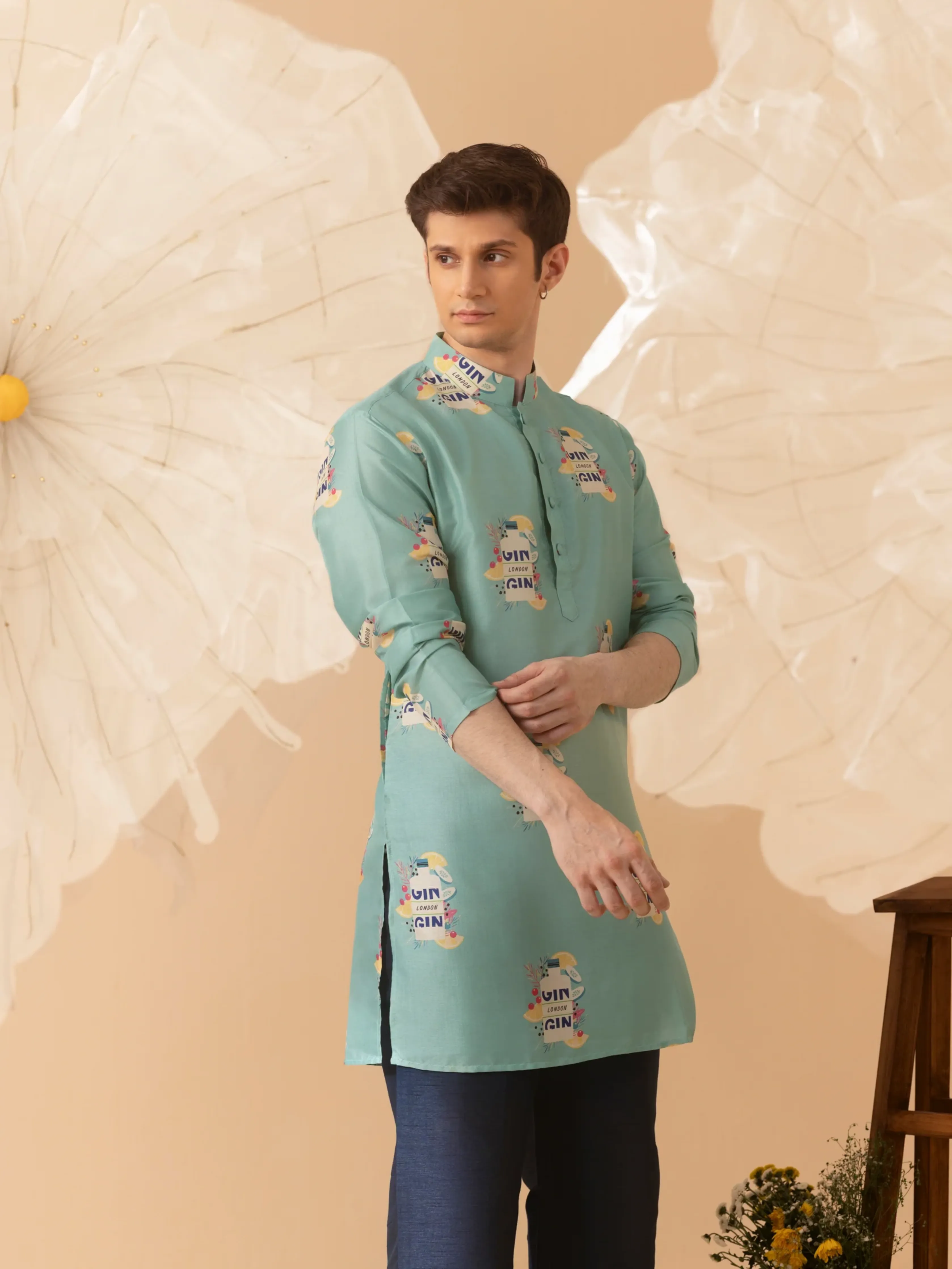 Happy Pour Silk Kurta