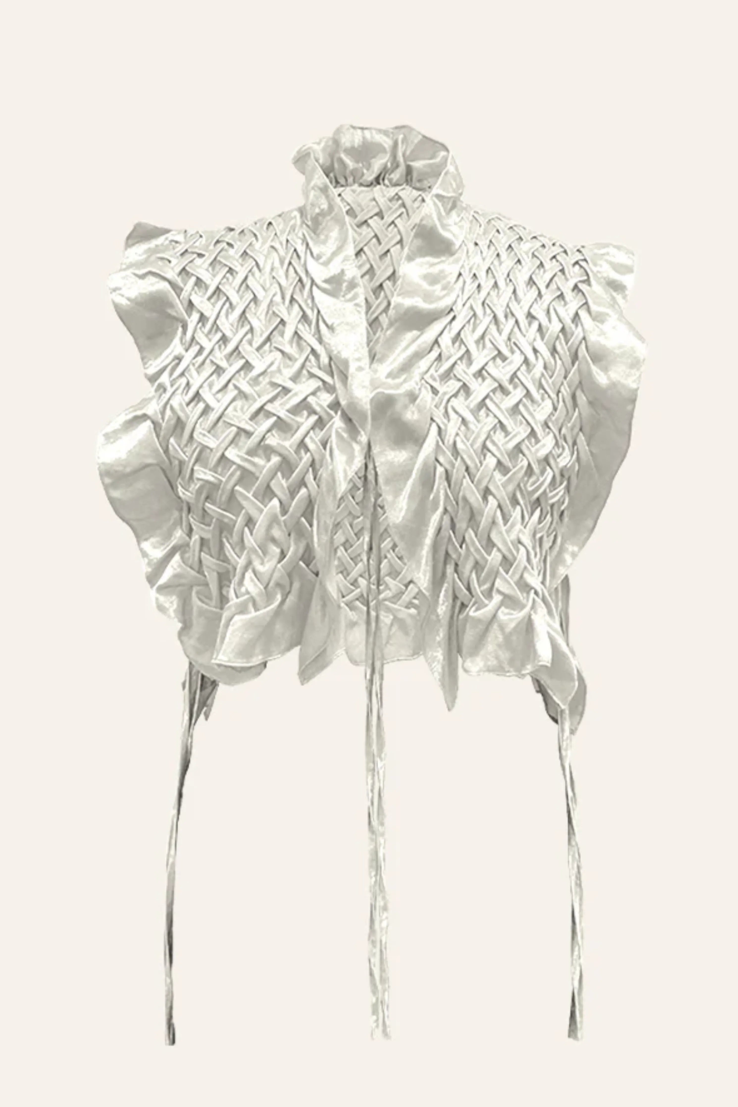 Phoenix Mashru Bib in White