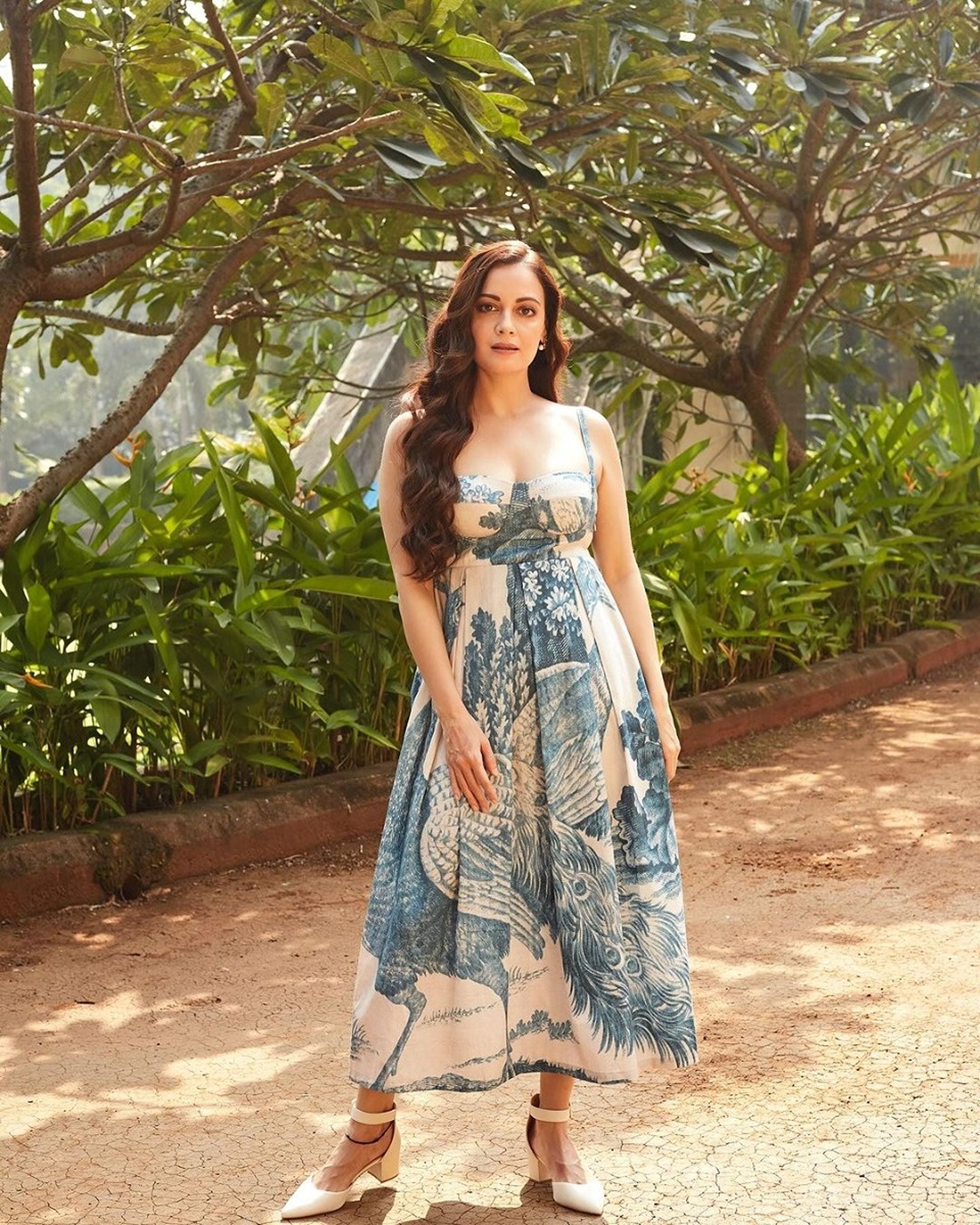 Dia Mirza In White Morni Brallette Dress